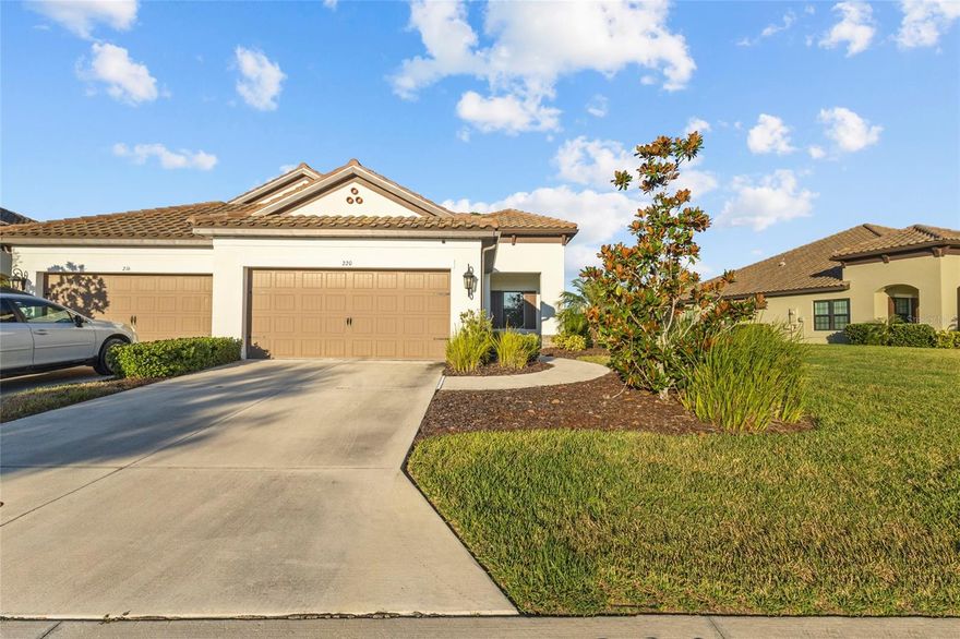 One or more photo(s) has been virtually staged. Exceptional value in the heart of Vicenza! This 2021-built villa offers the lowest price per square foot in the community, and the seller is motivated—bring your best offer! Located in a gated, resort-style neighborhood with NO CDD fees, this immaculate 2-bedroom, 2-bath home with a den and 2-car garage delivers the perfect blend of style, comfort, and Florida charm.

Inside, you'll love the open-concept floor plan, soaring ceilings, and large-format tile flooring throughout the main living spaces. The interior has been freshly painted in soft, neutral tones to complement any style. The chef’s kitchen features quartz countertops, stainless steel appliances including a gas range, soft-close cabinetry, and a spacious center island ideal for entertaining.

Enjoy peaceful mornings and shaded afternoons on your screened lanai with northeast exposure and lush preserve views. The primary suite is a relaxing retreat with dual sinks, a spa-style walk-in shower, and a generous walk-in closet. The split-bedroom layout ensures privacy for guests, while the den/flex room offers a great space for a home office or media room.

Nestled on a quiet, low-traffic street with underground utilities—no overhead power lines—the home offers a clean, uncluttered streetscape and a serene environment.

Just a short walk from Vicenza’s resort-caliber amenities including a heated pool & spa, pickleball and bocce courts, two dog parks, a clubhouse, walking trails, and a lifestyle director who plans community events year-round.

All this, just minutes from Gulf beaches, I-75, CoolToday Park, shopping, dining, and golf. Whether you're relocating, downsizing, or looking for a seasonal retreat—this home delivers the Florida lifestyle you've been waiting for.

Schedule your private showing today!