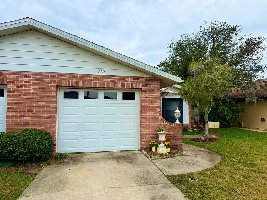 Great neighbors and a quiet, well-kept neighborhood with only local neighborhood traffic! This charming home is just minutes from the river for paddleboard adventures, the local boat launch, and the beach. Conveniently located close to restaurants, shopping, and everyday essentials, this is a place where comfort meets convenience. Step inside to a bright and inviting living and dining area with soaring 10' ceilings and sliding glass doors that open to a sunny patio—ideal for relaxing or entertaining.
Enjoy low-maintenance living with a new roof (2022), fresh interior paint (2023), and a self-cleaning oven. The home offers two full bathrooms, hurricane shutters, and a private well for watering the yard. The attached garage includes pull-down attic storage and washer/dryer hookups.
This is a wonderful opportunity to own a well-maintained home in a fantastic location. Start living your Florida dream!