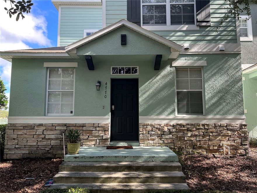 Tremendous opportunity to rent this spacious, corner unit townhouse located in the popular Anthem Park subdivision. This beautiful 3 bedroom, 2.5 bathroom townhome has been very well maintained and offers many upgrades. Planned well, the home boasts high ceilings, a large living/dining area, dinette, family room, and an impressive kitchen to include cherry wood cabinets and stainless steel appliances. Master suite is located on the first floor and features a master bath with dual sinks and a large walk in closet. Upstairs continues to impress with a large loft area, two additional bedrooms and the second full bathroom. Inside laundry with washer and dryer included, tile and laminate floors throughout (no carpet), exterior brick-paved, private courtyard, an oversized, 2 car garage...the list goes on and on. With lawn care included in the rent, use your "me" time to enjoy our inviting Florida outdoors, or just walk across the street and enjoy some of the many, great community amenities such as the club house, the fitness center, and Olympic-sized pool. With convenient access to the Florida Turnpike, you are within minutes of shopping and dining with easy access to Disney and other attractions and a short commute to both downtown, and the Orlando International Airport. This is a must-see property that will not last long. Hurry...call and schedule a viewing today.