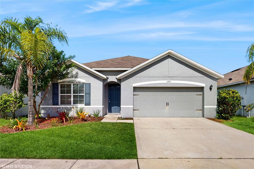 Welcome to your new home in New Smyrna Beach!
This 4 bed 2 bath home is everything your looking for. Spacious layout right from the entryway leading to a combined kitchen and family room. The kitchen is bright with natural light including an island, refrigerator, dishwasher, and stove for all your cooking needs. This spacious home offers plenty of storage from a 2 car garage to plenty of closet space. The neighborhood offers a pool, park, playground, and pickleball courts for all your family occasions! Come tour your new home today!