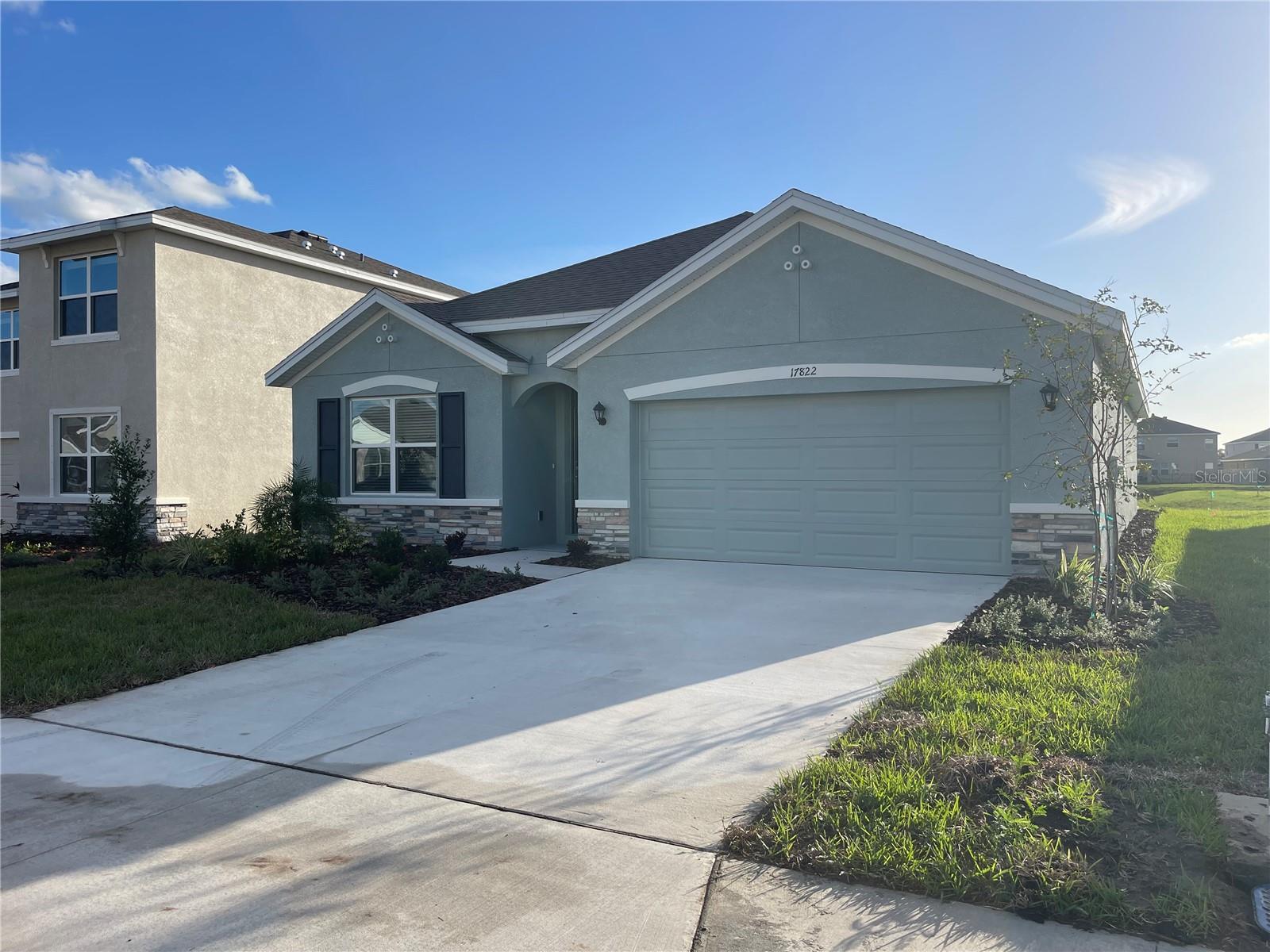 Under Construction. LAKEVIEW, BRAND NEW! Solera Lakewood Ranch offers a perfect blend of quality and value. Featuring all concrete block construction, well-appointed stainless-steel appliances, beautiful granite countertops in the kitchen, and the latest in energy efficiency measures, the home also includes our industry-leading suite of smart home products, keeping you connected with what matter most. LAKE VIEW with 4bedroom, 2 full bath, master bedroom with walk-in closets, one-story layout optimizes living space with an open concept kitchen overlooking the living area, dining room. Fenced backyard for your lovely ones, Screened lanai for your coffee time with beautiful lake view! A luxurious resort-style pool and clubhouse, MAINTENANCE FREE COMMUNITY!