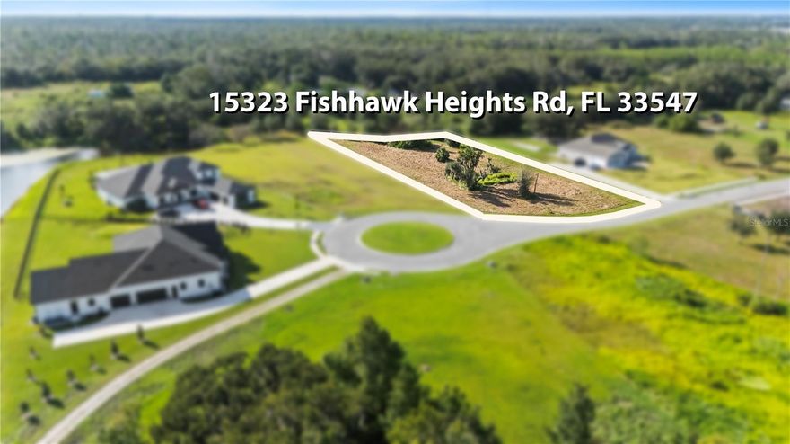 Get closer to nature and stay high and dry - no wetlands here, AND this lot already has a large, Deep Well. FishHawk Reserve is a 31-acre "Conservation Subdivision" featuring 18 (1+ acre) Executive home sites nestled into nature, with FIOS, lake, pond, creek, or conservation in rear – NO neighbors behind the lots. FishHawk Reserve is surrounded by thousands and thousands of acres of preserve, with established hiking and biking trails. Conveniently located to all the shopping and features of FishHawk Ranch, Riverview, Valrico and Brandon, plus "back road" access to interstates I-75 and I-4 for commuting. All major improvements are complete. FishHawk Reserve is not associated with FishHawk Ranch - it does not have CDD. Minimum, site-built 2,800 sq ft (HVAC), 2.5 car side-entry garage and preapproval of builder and home design are all part of the HOA/Deed Restrictions. Several STUNNING custom homes have already been built!