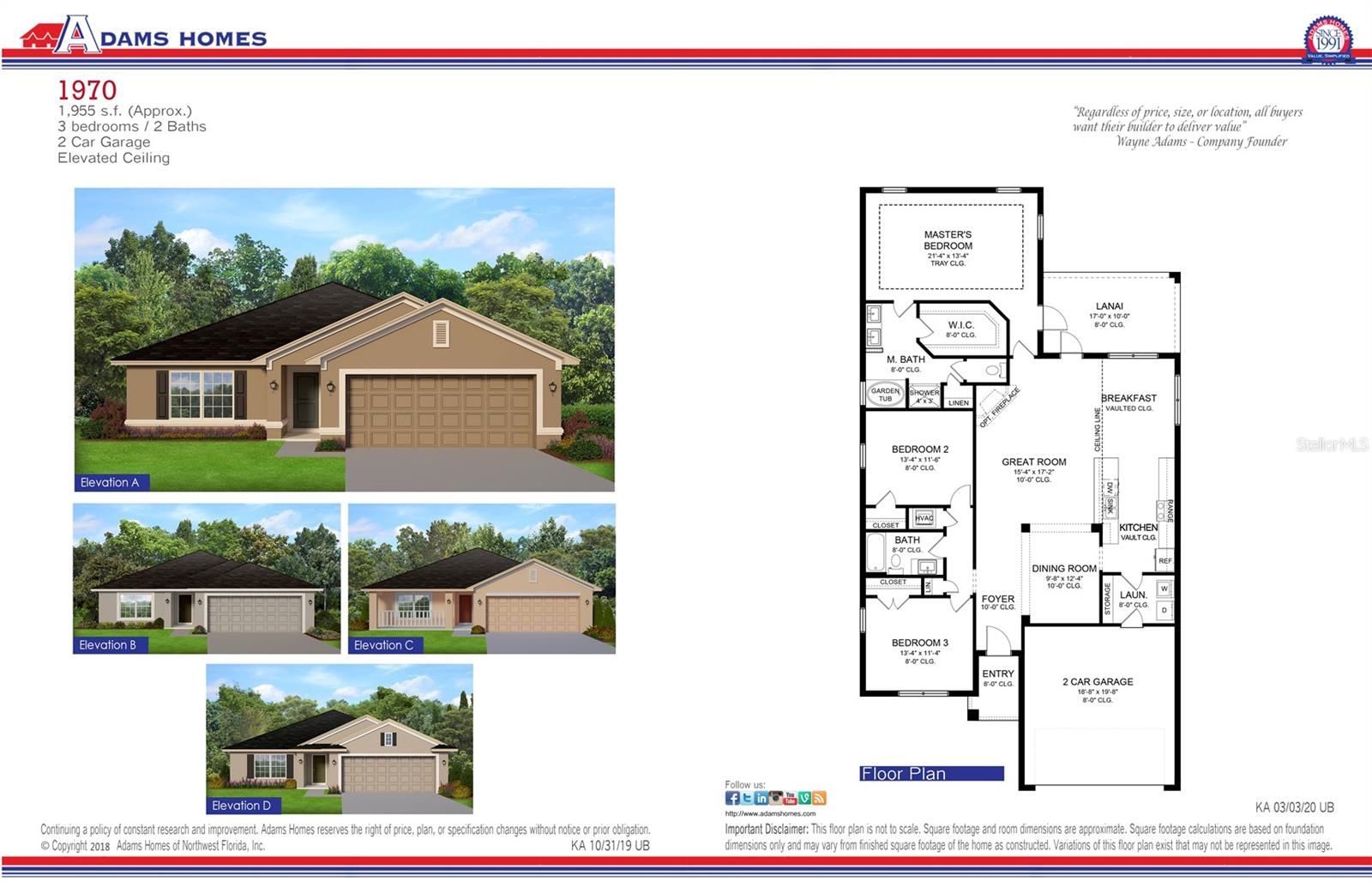 Under Construction. Introducing an exceptionally spacious residence! Discover the epitome of living well in this exquisite 1970 Sq ft home, boasting 3 bedrooms, 2 baths, a 2-car garage, and an abundance of entertainment space. Unparalleled attention to detail awaits you throughout this masterpiece. As you step inside, you'll be greeted by the captivating open-concept great room, dining room, and kitchen, adorned with 10' ceilings, enhancing the grandeur of the space. Revel in the elegance of wood-look ceramic plank tile flooring in the main areas, complemented by the timeless allure of quartz countertops in the kitchen. Every inch of this home has been carefully designed with your comfort in mind. The lavish owner's suite offers a generous layout, while the ensuite bathroom boasts a double sink vanity with additional storage drawers, a linen closet, and a relaxing garden tub, among other luxurious features. Two additional bedrooms share an oversized bath with a linen closet, tub-shower combo, separate toilet, and a single vanity with ample storage. Located within a pet-friendly, gated community and connected to city water and sewer, this property presents a truly desirable lifestyle. Notably, there are no CDD fees, and the low annual HOA fees. Beyond the bounds of this remarkable home, the surrounding area offers a wealth of amenities. North Port schools provide excellent educational opportunities for residents. Nearby, you'll find an array of shopping options, diverse restaurants, and exciting entertainment venues, ensuring there's always something to enjoy. Don't miss the chance to experience this captivating home firsthand. While this home is in pre-construction status, a $1000 deposit will get you under contract and allow you to choose your colors AND the builder pays the majority of your closing costs when you work with one of our preferred lenders! Don't wait! Schedule your showing today and prepare to be impressed!