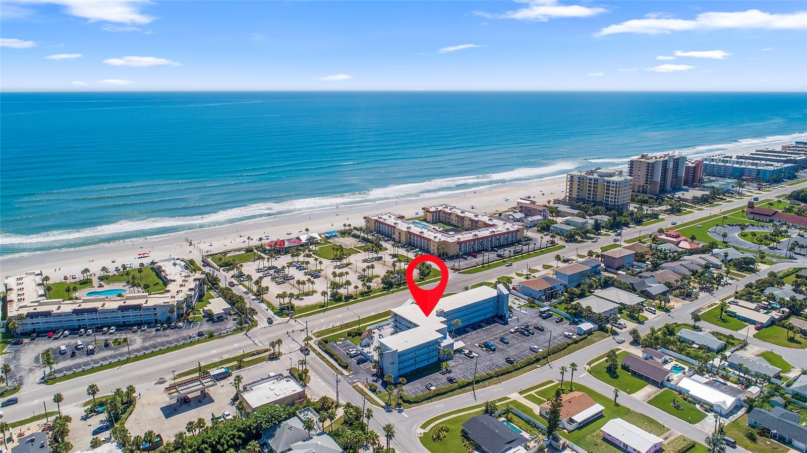 Welcome to this stunning fully renovated studio condo in Mariner's Cove, offering breathtaking beach and pool views right from your private balcony. This beautifully updated unit features new luxury vinyl plank flooring throughout, a brand new central AC, and a new refrigerator. The kitchen and bathroom are enhanced with extra-thick quartz countertops, and the condo comes fully furnished, including a Sleep Number bed for ultimate comfort. Located in a recently remodeled building with fresh paint, new balconies, and elegant pavers surrounding the pool, the complex is impeccably maintained. Short term rentals are allowed, and owners can bring their pets. With abundant natural light and panoramic ocean views, this beauty won't last long!