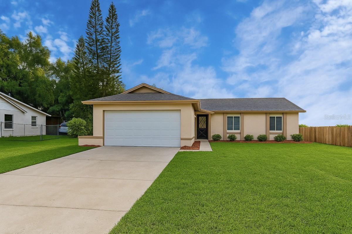Lovely 3-bedroom, 2-bath single-family home in Summerfield Village I, Riverview. Built in 1985, this 1,539 sq ft home sits on a generously sized 9,828 sq ft lot. Features include a finished two-car garage, central AC, forced-air heat, and a cozy fireplace. Subdivision is unincorporated Hillsborough County. Zoned for Summerfield Elementary, Eisenhower Middle, and East Bay High. Close to shopping, schools, and major commuting routes.