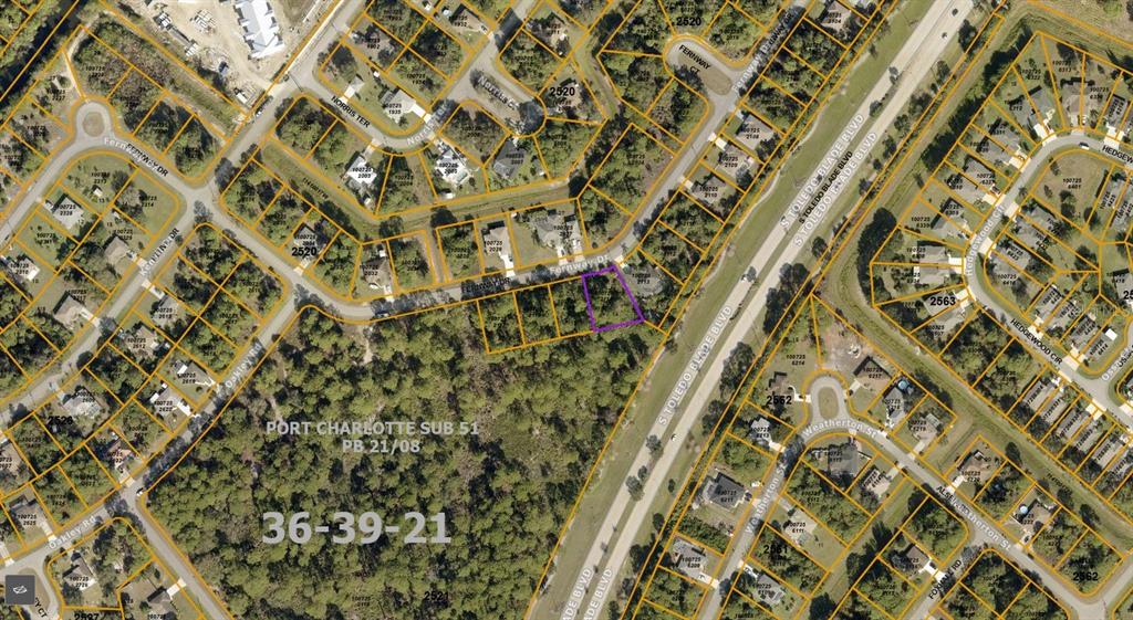Right off of S Toledo Blade Blvd, easy access! Corner lot = larger lot! For directional reference, the house to the left is 4240 FERNWAY DR NORTH PORT FL, 34288 so you can use that for directions to the property. Build today!