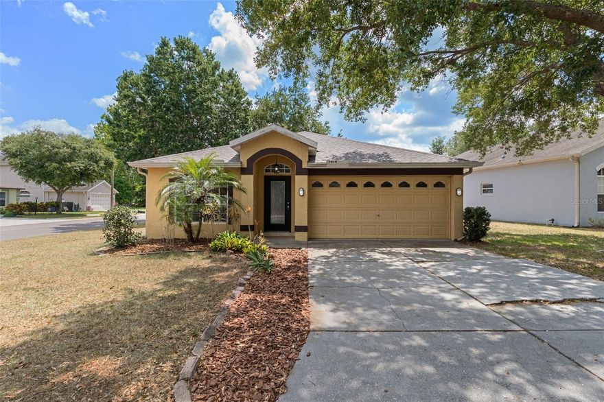Welcome to this beautifully updated 4-bedroom, 2-bath, 2-car garage home located in the gated Windsor Place community of River Ridge. Situated on a desirable corner lot, this property offers a private, fully fenced backyard along with the added benefit of low HOA fees and no CDD fees. Inside, you’ll find a thoughtfully designed triple split floor plan. The primary suite is tucked away at the rear of the home for added privacy, while two secondary bedrooms and a full bath are positioned separately. The fourth bedroom at the front of the home is perfect for a home office or guest space. This home has been updated with a brand-new roof and brand-new AC system. The kitchen features stainless steel appliances, Corian countertops, a walk-in pantry, and a convenient breakfast bar. The spacious tiled living and dining area flows seamlessly to a covered and screened lanai—ideal for relaxing or entertaining. The primary suite includes a walk-in closet and a fully updated en-suite bathroom with a new double vanity, granite countertops, and a modern shower. The second bathroom has also been refreshed with a new vanity, granite top, and a tub/shower combination. All bedrooms boast new laminate flooring and fresh interior paint throughout. Residents of Windsor Place enjoy access to a community pool and benefit from a prime location close to schools, shopping, golf courses, PHSC, Trinity Medical Center, dining, and entertainment. Outdoor enthusiasts will love being near Starkey Park and Starkey Wilderness Preserve, offering trails, camping, wildlife, equestrian areas, and more. Just minutes from downtown New Port Richey and with easy access to the Suncoast Parkway and Tampa International Airport, this home combines comfort, convenience, and lifestyle. Don’t miss your opportunity to make this move-in-ready home yours!