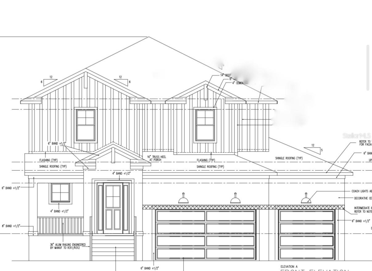 Pre-Construction. To be built. Limited time for buyer to pick selections! Bayside West new construction elevate to FEMA standards and located just minutes away from Westshore Marina District and Tampa International Airport. Open floor-plan consisting of 4 bedrooms, 3 full bathrooms, 1 half bathroom, downstairs den/office and an upstairs loft. A large foyer greets you as you walk through the front door, with the staircase on your left. The powder bath is conveniently located under the stairs, just before the den/office space, well lit with 3 windows. The long foyer leads you back into the main living area, where you will find a large great room/kitchen/dining room combo. Behind the kitchen is a large pantry and a mudroom/drop zone directly inside the entry door from the garage. French doors symmetrically placed between the great room and dining room lead you out to the backyard. Upstairs, you are welcomed by an open loft area and a large laundry room. Bedrooms 2 and 3 share a Jack and Jill style bathroom, and bedroom 4 has a private ensuite bathroom. The master bedroom is located on the back side of the home, with a nice sized master bathroom consisting of a double vanity, large shower, linen closet and separate toilet room. The master suite is completed by 2 large his & hers closets. Wood floors throughout, tile in wet areas. 10' ceilings throughout. Impact windows. Large 3 car garage.