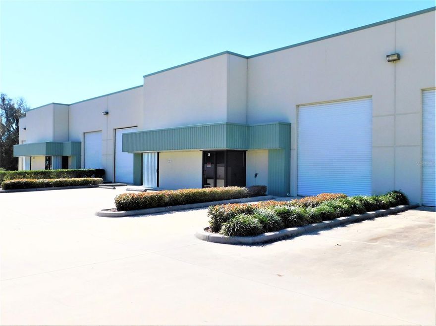 OVER 1,900 SQUARE FEET OF SOLID TILT-WALL CONSTRUCTED WAREHOUSE/OFFICE/STORAGE SPACE IN A BEAUTIFULLY MAINTAINED INDUSTRIAL PARK. THE UNIT IS WITH CONVENIENT ACCESS TO I-95 AND IS STRATEGICALLY LOCATED BETWEEN CENTRAL FLORIDA’S S.R. 528 AND I-4 CORRIDOR AND MINUTES FROM THE KENNEDY SPACE CENTER AND THE AEROSPACE INDUSTRY. THE UNIT HAS 20’ CEILINGS AND 14’ BAY DOOR. LED LIGHTING AND HAS CONNECTIONS FOR WAREHOUSE A/C UNIT. UNIT INCLUDES ITS OWN SEPARATELY ENCLOSED OFFICE SPACE WITH A/C AND HEAT AND BATHROOM. LOCATED ON A MAINTAINED LAKE WHEREAS YOU CAN ADD WINDOWS TO THE REAR WALL FOR ADDITIONAL LAKE VIEW. THIS WELL CONSTRUCTED AND MAINTAINED UNIT PROVIDES OPPORTUNITY FOR A TAILORED BUILD-OUT TO ACCOMMODATE YOUR NEEDS. THE ENTIRE PARKTOWNE INDUSTRIAL PARK IN EDGEWATER IS VERY WELL MAINTAINED WITH A VARIETY OF COMPATIBLE BUSINESSES AND MANUFACTURING FACILITIES. THE INDUSTRIAL PARK HAS REASONABLY DETAILED REGULATIONS TO ENSURE AN APPROPRIATE BALANCE OF BUSINESSES AS WELL AS TO ASSURE PROTECTION OF PROPERTY VALUES. CAM FEES INCLUDE PROPERTY AND LANDSCAPE MAINTENANCE AS WELL AS WATER, SEWER, GARBAGE AND EXTERIOR LIGHTING. ;Water: City