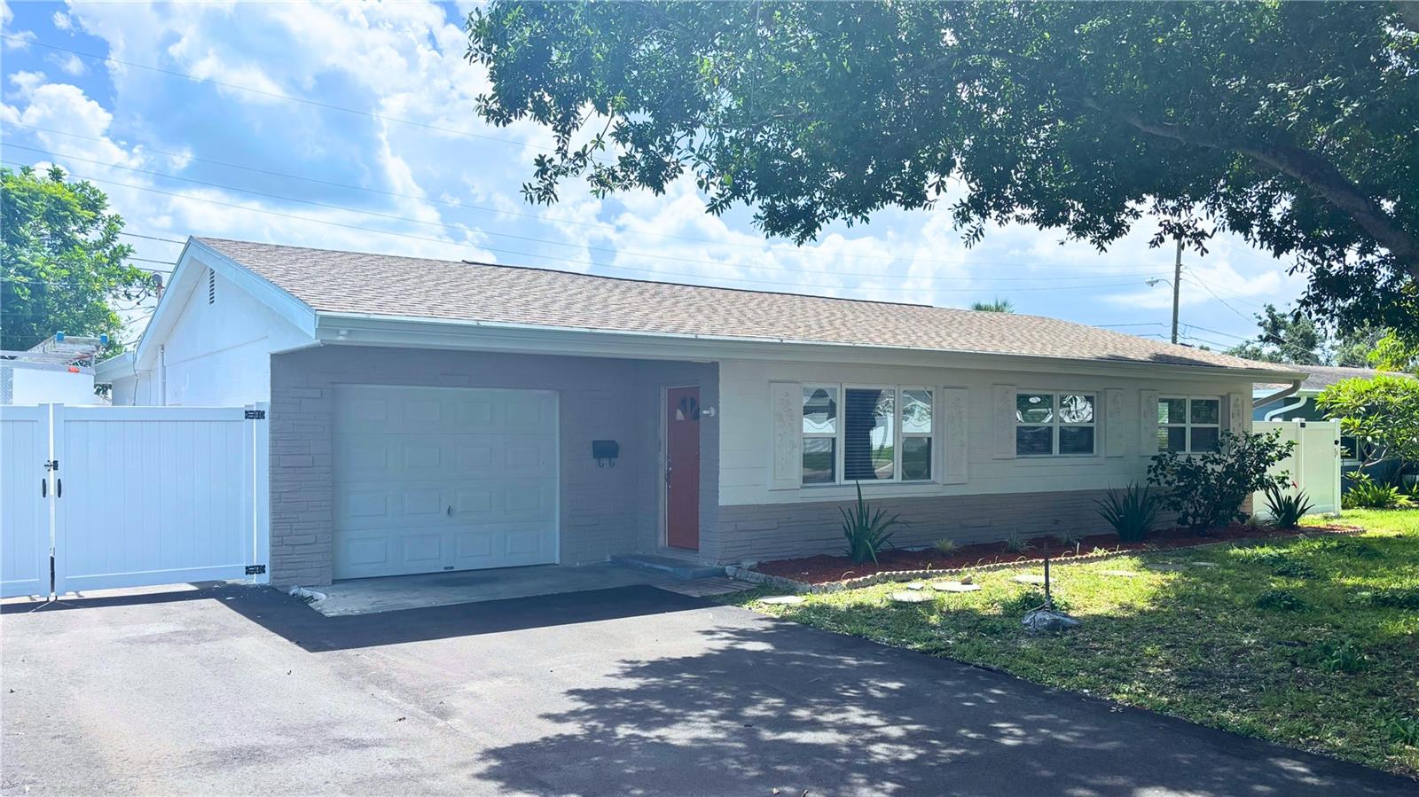 Move in Ready! This conveniently located central St Pete home boast 4 bedrooms, 2 full baths and an oversized 1 car garage and over 2000 sq ft under roof! It features a wonderfully updated kitchen with an abundance of counter space and cabinet space. The open floor plan is perfect for entertainning. This low maintenence block home is in a great location and makes a sound investment.The roof is just 7 years old and the AC replaced in 2018. This home offers plenty of storage both in the garage and in the outdoor storage. AND ROOM FOR YOUR BOAT or RV!!
Come tour this home today and make it yours!
SELLER OFFERING $10k in flooring or closing cost credit.
Measurements and all listing data should be verified by the buyer and or their agent.