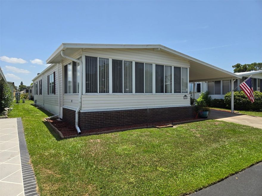 Fall in love with this 2/2 light and airy, open floor plan home. This home has it all, from its tons of storage , two porches, nice washroom, Home is awaiting its new owners. And located in a beautiful gated community that boost two club houses, two heated pools, fishing, miniature golf, shuffle board plus much more. Call today before it’s gone!