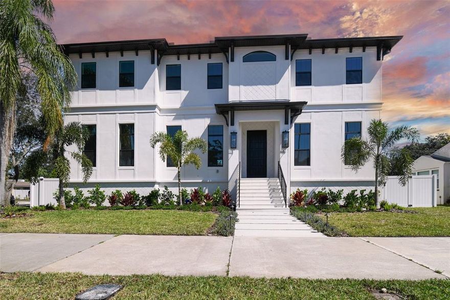 One or more photo(s) has been virtually staged. MOVE-IN READY!!! Developer BNCH INC is now offering the quintessential Davis Islands location, lifestyle and home. Don't miss this amazing opportunity to purchase new construction walking distance to the quaint Davis Islands Village with many dining options, coffee shop, ice cream parlor, golf cart rental and more. This 4451 SF, 5 bedrooms, 5.5 bath, 2 car garage pool home is an exquisitely appointed residence. It is just a short drive to all the best restaurants, shopping and entertainment that South Tampa has to offer. The open floor plan features 12-foot ceilings with architectural detail on the first floor.  You will fall in love with the oversized modern gourmet kitchen with large island, walk-in pantry, beautiful quartz countertops, state of the art Viking appliances including a pro 48" 8-burner gas range with pot filler and 48" counter depth side by side refrigerator. Solid wood cabinets with silent closers, pull-out drawers, lit-upper cabinets with glass doors, porcelain farm sink add to the appeal. The Great room features a 48" linear gas fireplace and 96 bottle walk-in climate-controlled wine room. The large impact, energy efficient windows invite natural light into the home, giving a light and airy feel. Wire brushed French Oak wood floors with 9 1/2" by 84" planks are thru out the home. The first-floor bedroom with private bath and dry bar would make the perfect home office.  The second floor features a fabulous master suite with coffered ceiling, 2 walk-in closets with custom closet systems.  The master bath features 24" x 48" tile, huge walk-in shower with glass enclosure and a vessel tub. Three additional bedrooms with in-suite baths and walk-in closets are off the upstairs bonus room. You will enjoy the Florida lifestyle from the huge, covered lanai with outdoor kitchen overlooking the beautiful pool with sun shelf and spill over spa. Additional custom features include impact doors, 2 tankless gas water heaters, large storage closet off the bonus room. decorator LED lighting, launch area at entry from garage, and irrigation water meter. Enjoy the peace mind that the first floor is 12 inches above the FEMA mandated base floor elevation of 11 feet.  Davis Islands offers a unique waterfront lifestyle with 2 public boat ramps, a waterfront dog park with a dog beach and shampoo station, Peter O'Knight Airport, a front row seat for the annual Gasparilla pirate flotilla, great waterfront green spaces, miles of sidewalks just minutes from downtown.