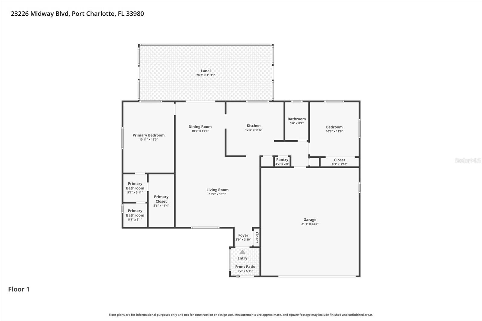 23226 MIDWAY BOULEVARD, PUNTA GORDA, FL, 33980 1 23226 MIDWAY BOULEVARD