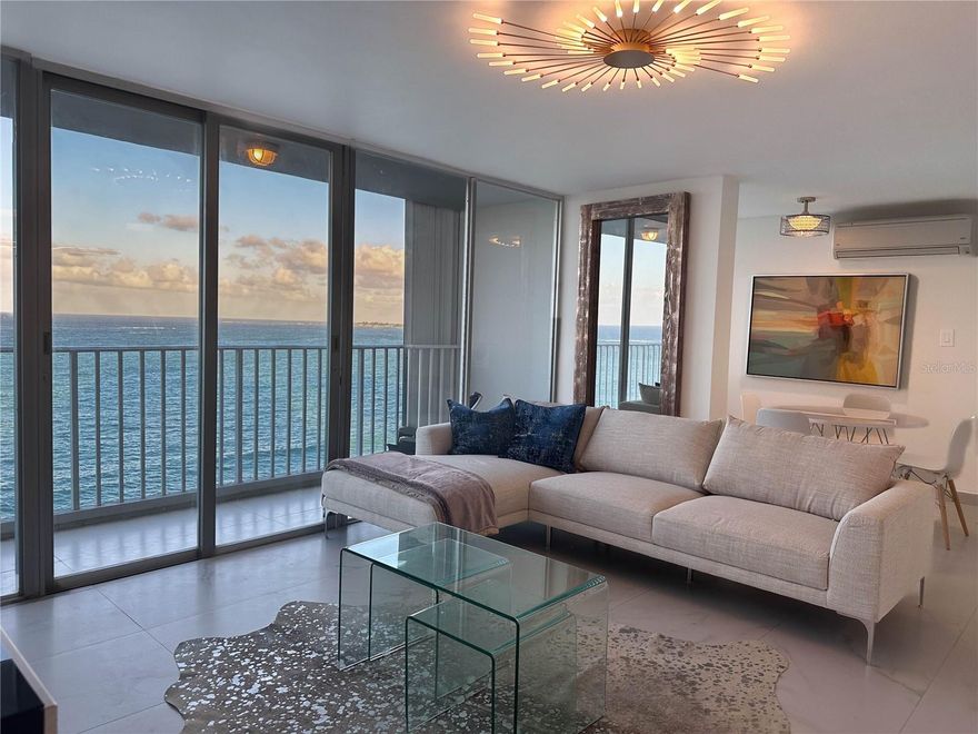 Introducing your Isla Verde Oceanfront Oasis! Nestled in the heart of Isla Verde, this 2-bedroom, 2-bath apartment offers an unparalleled oceanfront living experience. Wake up to the soothing sound of the waves and enjoy breathtaking ocean views from every room. Recently remodeled, this residence exudes elegance and sophistication throughout. With 1,170 sq. ft. of living space, plus 2 parking spaces and two private storage units, comfort and convenience come together effortlessly.

The condominium features a renovated lobby and 24-hour security for peace of mind. Enjoy resort-style amenities including a pool, tennis court, and gym. The building also offers added reliability with a common-area generator and water cistern. Plus, the apartment includes connections for an efficient battery system, providing extra reassurance during power outages.

Ideally located just five minutes from the airport, this home makes travel easy and stress-free. You’ll also be within walking distance to hotels, restaurants, and shops, while Ocean Park and Condado are only a 10-minute drive away.

Don’t miss the chance to own a piece of Isla Verde paradise. Contact us today to schedule a private showing and elevate your lifestyle with this exceptional oceanfront gem.