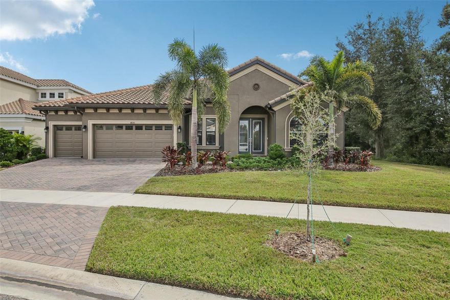 Stunning Pool Home in Gated Hawkstone Artisan.

Step into a beautifully upgraded home that shows like a model—complete with a sparkling pool and spa. This is a rare chance to own a nearly new pool home in the gated Hawkstone Artisan community, prized for its top-rated Newsome High School and Barrington Middle zoning.

The Key Largo I, an award-winning single-story floor plan, blends comfort, style, and practicality—perfect for entertaining, hosting family gatherings, working from home, and more.
Soaring 12-foot ceilings in the foyer, formal dining room, grand room, and kitchen create a dramatic sense of space and light in this open-concept layout.

The home features our “Coastal Grey” Design Collection Interior: sleek Sonoma Grey cabinetry, Calacatta Novello quartz countertops, elegant wood-look tile flooring throughout, and numerous other high-end finishes.

The luxurious owner’s retreat offers double-door entry, two walk-in closets, a dressing area, and a generous spa-inspired bath. You’ll also find spacious secondary bedrooms, a versatile bonus room, an oversized laundry area, and an expansive covered lanai leading to the sparkling pool and spa—ideal for relaxing or entertaining outdoors.

Hawkstone, a sought-after master-planned community in Lithia, FL, combines resort-style amenities with proximity to top-rated schools, nature preserves, family-friendly activities, US-301, and I-75. Outdoor enthusiasts will love the 969-acre Triple Creek Nature Preserve just two miles south, and the Triple Creek BMX Park a mile away.