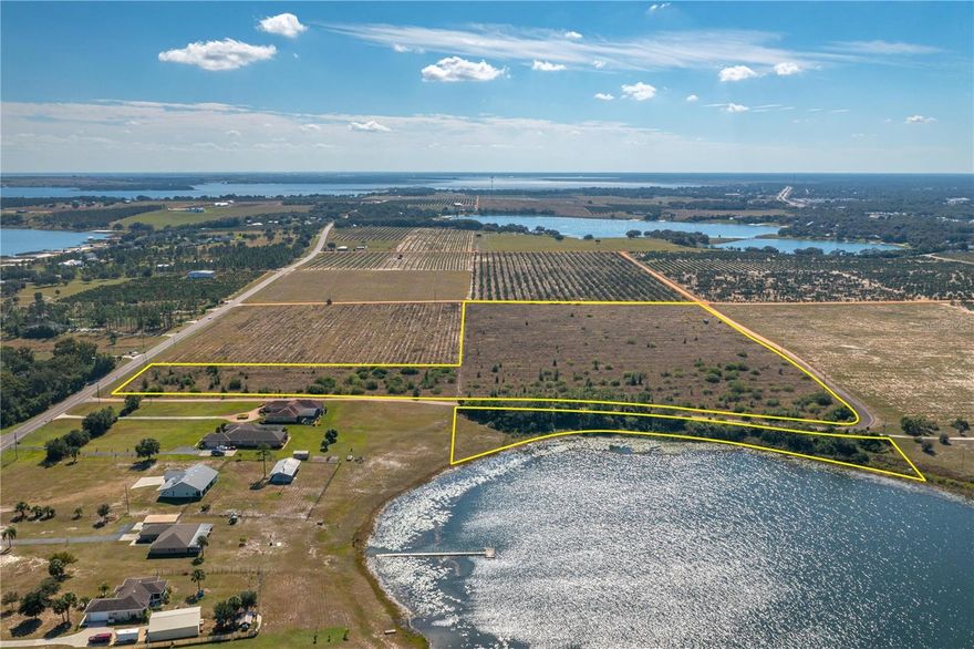 THIS SITE FEATURES 22.69 ACRES with the potential for residential development. The acreage comprises four parcels with frontage on Scott Road, Scenic Hwy (SR-17) and Lake Bella Road. The property was a former citrus grove with some lakefront footage on the south side of Beauty Lake. Convenient location to all shopping, restaurants, schools, medical facilities, etc. Situated in the heart of Florida, this location offers major thoroughfares to travel throughout the state, with easy access to US Hwy 27 for North-South travel; SR-Hwy 60 for East-West travel.