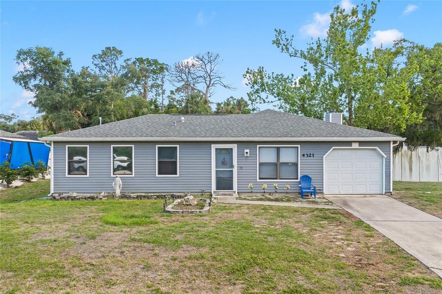 Step into this inviting North Port residence offering over 1,800 square feet of living space designed with comfort and versatility in mind. Featuring 3 spacious bedrooms and 3 full bathrooms, this home provides plenty of room for family and guests. Two of the bedrooms include private ensuite baths, creating an ideal setup for visitors or multi-generational living. The layout flows effortlessly from one space to another, highlighted by a large great room complete with a cozy fireplace and built-in dry bar perfect for entertaining or relaxing after a long day. Enjoy the flexibility of a finished Florida room that brings the outdoors in, along with an attached bonus room that can easily serve as an office, workout area, or hobby space. The master suite offers a peaceful retreat with a walk-in closet and private bathroom, thoughtfully positioned away from the guest rooms for added privacy. Recent upgrades make this home move-in ready and worry-free: porcelain tile flooring installed throughout in 2019, a new roof added in 2022, fresh vinyl siding completed in 2024, and dual split A/C systems replaced in 2016 and 2019 to ensure energy-efficient comfort. Situated in a quiet, family-friendly neighborhood, this property offers easy access to North Port’s highly rated schools, the popular Coco Plum shopping plaza, restaurants, and everyday conveniences. Plus, it’s located in a NO FLOOD ZONE. With its spacious design, thoughtful updates, and prime location, this home delivers the perfect blend of style, comfort, and peace of mind ready for you to move in and start enjoying the Florida lifestyle.