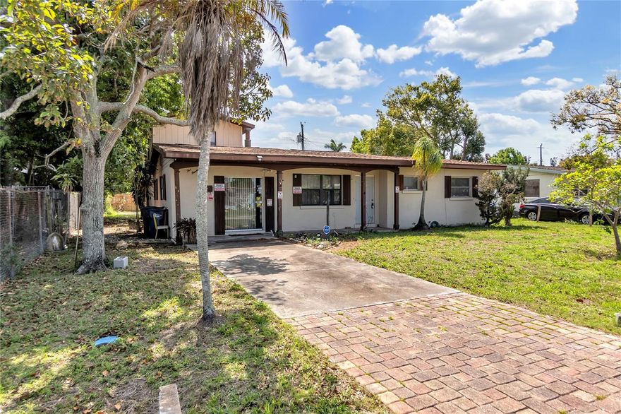 INVESTOR ALERT!! Ideal for Investors OR savvy homeowners looking to personalize. Public records reflect a 2bed, 2 bath; however, the property features a permitted addition to include a flex space or 3rd bedroom and an upstairs bonus room--offering expanded living options. Situated on a GENEROUSLY sized lot, room for future pool and/or outdoor living. Some of the big ticket items have already been done...A NEW ROOF (2024) and NEWER A/C (2022). With no HOA, the possibilities are wide open for Renovation, Rental Income, or Flip. Conveniently located near shopping, dining, and just a short drive to beautiful Gulf beaches. Minutes from IMG and the Sarasota Bradenton Airport. Don’t miss this opportunity!