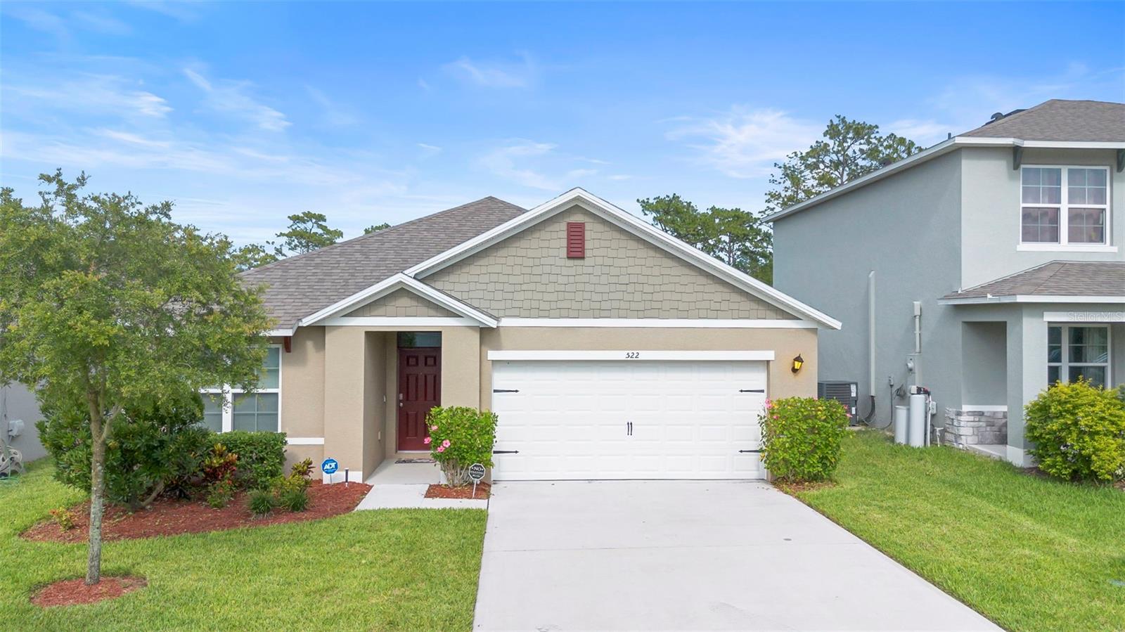 Available now for $2,800/month, this beautifully maintained 3-bedroom, 2-bathroom home blends modern comfort with smart living in a peaceful DeLand neighborhood just minutes from charming downtown. Built in 2022 and lightly lived in, the home features a bright, open-concept layout with upgraded finishes and plenty of natural light, offering both style and functionality. Designed for today’s lifestyle, it comes equipped with solar panels for energy efficiency, a Level 2 EV charging station, and smart home technology for added convenience. Enjoy year-round outdoor living on the screened-in back porch, perfect for relaxing or entertaining. Rent covers cable, high-speed internet, irrigation, and access to resort-style community amenities, plus washer and dryer included, making life even more convenient. Centrally located near shopping, dining, parks, and golf, with easy access to I-4, beaches, and Orlando attractions, this home is truly move-in ready and offers a perfect blend of comfort, sustainability, and location. Pets will be considered. Don’t miss your chance to lease this modern Florida gem—schedule your showing today!