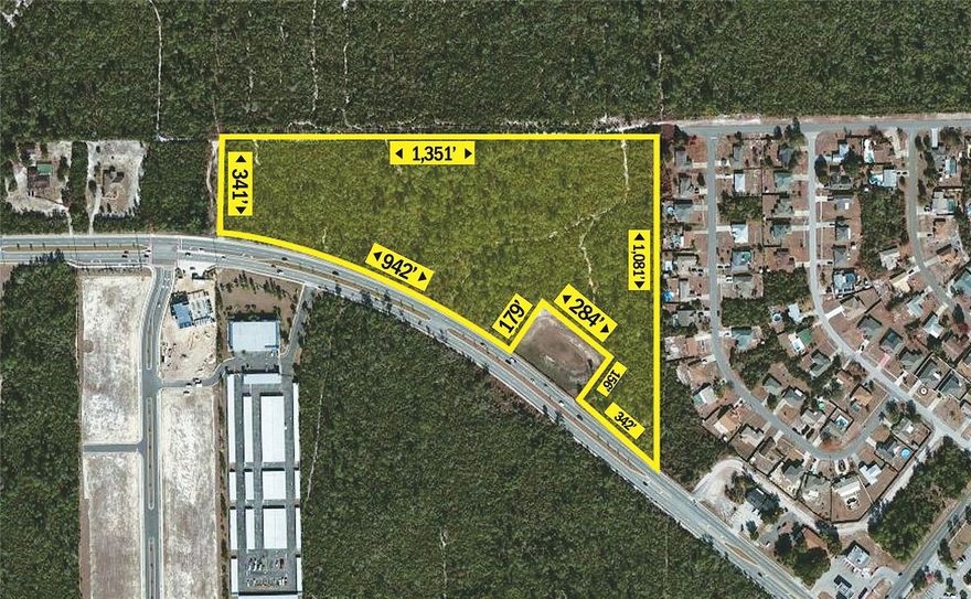 Located in one of the fastest growing areas of Central Florida and the largest municipality in Volusia County. This site has been approved for a 114,200 Sq. Ft. Shopping Center and individual Outparcels. Less than 20 minutes from Downtown Orlando. Great potential! Excellent visibility and easily accessible roads with high volume. Approved for Retail, Restaurants, Hotels, Medical and Entertainment.