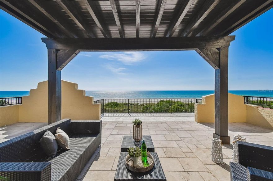 Under contract-accepting backup offers. Classic Pass-a-Grille Beachfront Estate

A rare opportunity to own a 3-story seaside retreat in the heart of coveted Pass-a-Grille—a jewel of Florida's Gulf Coast.

This expansive beachfront estate offers 6,071 sq ft of elegantly designed living space, featuring 5 bedrooms, 5 full bathrooms, and 1 half bath, including a private additional dwelling unit ideal for guests or multigenerational living. 7,744 total square footage including balconies. Completely gutted and renovated in 2007! 

Crafted with timeless durability, the home showcases solid block and stucco construction, complemented by a roof with charming clay tile accents. Both the roof and exterior have been recently painted, sealed, and protected with a transferable warranty, ensuring peace of mind for years to come. Inside, multiple fireplaces, five zoned HVAC systems, and sun-drenched living areas with sweeping views of the beach elevate the coastal luxury experience.

Step outside to your own serene oasis—complete with a private pool and spa, lush landscaping, and direct beach access just steps from your door. Whether you're entertaining poolside or watching the sun melt into the Gulf from nearly every room, this home epitomizes the finest in beachfront living.

Welcome to St. Pete's Coastal Crown Jewel

Pass-a-Grille is the southernmost tip of St. Pete Beach, consistently ranked among the top beaches in the United States. This historic, laid-back community is known for its charming blend of Old Florida ambiance and upscale amenities. Here, you’ll find walkable streets, quaint shops, art galleries, open-air markets, and some of the area’s most beloved waterfront restaurants.

Just a short drive away, downtown St. Petersburg offers a vibrant arts scene, world-class museums, professional sports, and a dynamic culinary landscape. With its year-round sunshine, boating culture, and close-knit community spirit, St. Pete is more than a destination—it’s a lifestyle.

Whether you're looking for a private retreat, a family legacy property, or an entertainer’s dream with panoramic Gulf views, this Pass-a-Grille estate delivers the best of both tranquility and sophistication.