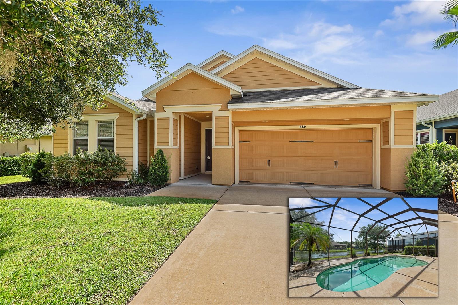Welcome to Your Private Oasis in Plantation Bay – A Premier Gated Golf Community in Ormond Beach! Discover comfort, elegance, and resort-style living in this beautifully maintained 3-bedroom, 2-bath single-family pool home, perfectly positioned in the heart of the prestigious Plantation Bay Golf Community. Situated on a serene lakefront lot, this home offers peaceful water views and the ultimate Florida lifestyle with its screened-in private pool, secure pool gate, and covered lanai—ideal for relaxing or entertaining year-round. The home also features a fully automated irrigation system, hurricane shutters for added peace of mind, and a well-designed layout filled with natural light and timeless character. Located within a gated community with 24/7 security, you’ll enjoy both safety and easy access to major roadways, making daily living and commuting effortless. Plantation Bay is more than a neighborhood—it’s a lifestyle. Residents have the option to join the luxurious Founders Club, a newly completed $40 million clubhouse where dining, social events, and elegant surroundings await. Optional membership includes access to 45 holes of championship golf, ten Har-Tru tennis courts, pickleball courts, two clubhouses, two resort-style pools, a state-of-the-art fitness center, and a full-service spa. Families and active individuals alike will appreciate the walking trails, scenic parks, and children’s playground, all nestled within a beautifully maintained, welcoming community. Whether you’re an avid golfer, an investor, or simply seeking a secure, vibrant, and beautifully appointed neighborhood, this is the perfect place to call home. Schedule a private showing today!