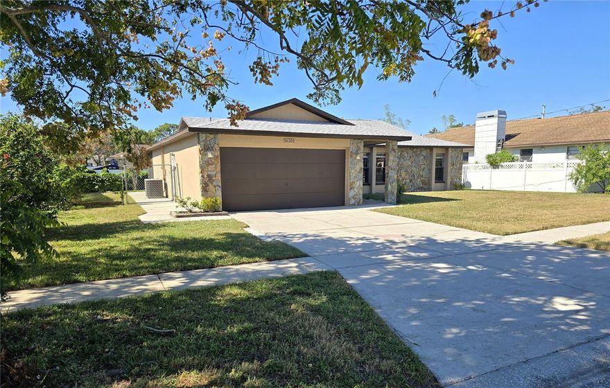Three bed, two bath, two car garage, screened in private pool, fully fenced backyard in great community. This house is a permitted, repaired remediation (of the far side of the pool deck).