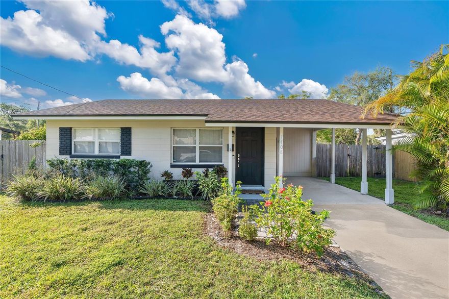 Experience comfortable, turnkey living at 1408 Shady Lane Drive, a charming and efficient home located in the highly desirable 32804 zip code. Fully renovated in 2023 and a NEW ROOF 2022, this residence offers a clean, modern aesthetic and is one of the most accessible opportunities to own a move-in-ready property in this prime area. The interior features an easy-to-maintain layout with updated luxury vinyl plank flooring and a neutral color palette that makes the space feel bright and open. The kitchen has been thoughtfully updated with white shaker cabinets, a subway tile backsplash, and stainless steel appliances, providing a functional and stylish heart to the home.
The floor plan includes two bedrooms and a flexible dedicated office space that could easily serve as a third bedroom or nursery. The bathroom is clean and contemporary, featuring updated tile and a glass shower-tub enclosure. Practical additions like the indoor laundry room and the covered carport add everyday convenience. One of the standout features of this property is the large, fenced-backyard, which offers a surprising amount of private outdoor space and includes a large storage shed for tools or gear.
Tucked away on a quiet street, this home offers a peaceful retreat while remaining just minutes from the development of the Packing District and the local shops and restaurants of College Park. Its central location ensures a straightforward commute to AdventHealth South and downtown Orlando. If you are looking for an updated, manageable home that provides a great entry point into a sought-after neighborhood, this Shady Lane Drive property is a perfect fit. Schedule your showing today to see this well-maintained home in person.