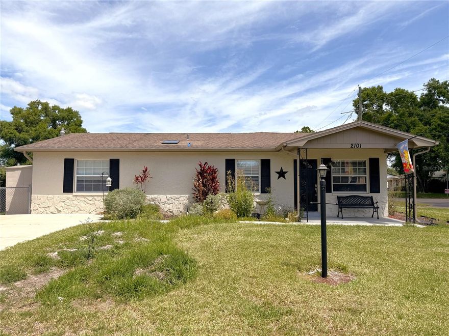 Situated on a fenced corner lot, this 3-bedroom, 2-bath home offers a unique opportunity. Enjoy multiple pond views, creating a serene setting. The property was mid-rehab when work was paused, giving investors a head start to complete the project to their vision. Features include 1,296 sq ft of living space, a U-shaped kitchen with appliances included, and a front dinette area just off the kitchen. Toward the back of the home, a sunken great room offers flexible space that could be transformed into a spacious living area, media room, or entertaining space. The primary bedroom includes a walk-in closet. No HOA or CDD! Conveniently located just minutes from food, entertainment, and more, this property is ideal for a flip or rental investment with strong upside potential.