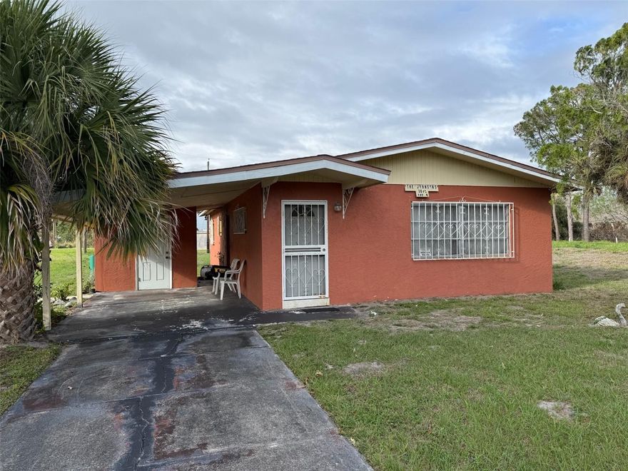 Alright, she's not that pretty, but oh the potential!! This "Good Bones" block home with no HOA is ready for your vision to enjoy instant equity in the heart of Fort Pierce.  Roof only 7 years old, and the rest will need some elbow grease.  But this handyman special investor property offers a multitude of options for the savvy buyer.  The smart floorplan offers the perfect canvas to put your personal touch with central AC, open living to kitchen, covered parking, and utility room with washer/dryer hookups.  Act fast to secure the cheapest SFH in the entire county and enjoy the Salt Life of Florida's Treasure Coast all year long!