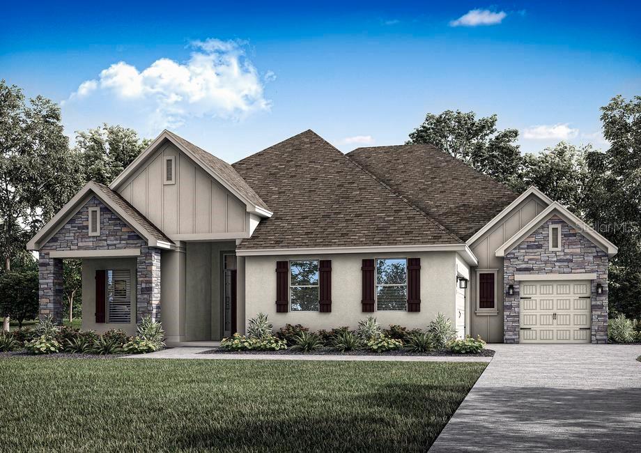 Under Construction. Step into the Waycross floor plan, a stunning blend of spacious design and modern comfort. This beautifully crafted home features a welcoming foyer that leads to an elegant formal dining area, ideal for entertaining. The open-concept layout includes a fully equipped kitchen with a cozy breakfast nook and a large family room with seamless access to a covered outdoor living space—perfect for gatherings and everyday living. The private master suite offers a luxurious retreat with a standalone soaking tub, dual vanities, and an expansive walk-in closet. A versatile media room adds even more flexibility, whether you're hosting friends for game day or enjoying a family movie night. With its thoughtful layout and abundant space, the Waycross is designed to elevate your lifestyle.