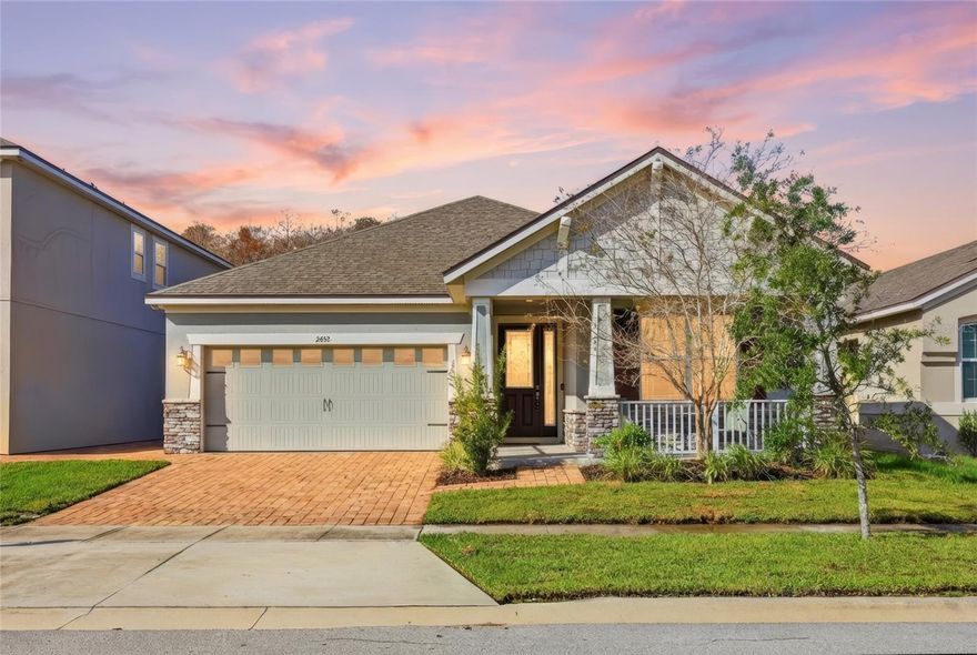 Wake up to quiet conservation views and come home to resort-style living in one of Kissimmee’s most sought-after communities—welcome to Tapestry. Better than new and beautifully positioned on a peaceful conservation lot, this thoughtfully designed 4-bedroom, 3-bath home blends modern style, comfort, and privacy into one exceptional living experience. From the moment you step inside, the open-concept floor plan is filled with natural light and anchored by tranquil backyard views that bring the outdoors in. We all know the heart of the home is the kitchen, and this stylish GOURMET KITCHEN is truly a chef’s dream—featuring abundant espresso cabinetry, a built-in double oven, smooth cooktop with microwave, quartz countertops, sleek finishes, and a layout that flows effortlessly into the living and dining areas. Perfect for both everyday living and entertaining. The primary suite serves as a peaceful, spa-like retreat, offering a soaking tub for luxuriating, a generous walk-in shower to wash away the cares of the day, and an expanded walk-in closet not to be missed. The thoughtfully designed split-bedroom plan includes a stylish foyer with a convenient stop-and-drop area for shoes and keys. Two front bedrooms share a Jack-and-Jill bath complete with a generous linen closet, while across the way, a beautifully appointed hall bath and fourth bedroom create the perfect space for a tucked-away office, playroom, or library—separate from the main entertaining areas. Exterior design features make a lasting first impression, including a Craftsman-style front elevation, a welcoming front porch, exterior stone accents, and an upgraded glass front door. But it’s the covered and screened lanai overlooking lush conservation that truly steals the show. Imagine starting your day with your favorite hot beverage while listening to the sounds of nature—this is Florida living at its finest. Why Tapestry? This gated, resort-style community is known for its exceptional amenities and vibrant lifestyle. Residents enjoy a stunning clubhouse, resort-style pool, fitness center, playgrounds, dog park, and scenic walking trails—along with convenient access to shopping, dining, major highways, and Central Florida attractions. Whether relaxing at home or enjoying the neighborhood, Tapestry offers a lifestyle that feels like a daily getaway. Priced at $500,000, this home delivers outstanding value, privacy, and modern living—without the wait of new construction. This is truly the Florida Dream. Call today for your private showing. <iframe width='853' height='480' src='https://www.zillow.com/view-imx/2329edb0-b83e-4ff4-bb3f-27da1830ec6d/?utm_source=captureapp' frameborder='0' allowfullscreen allow='xr-spatial-tracking'></iframe>