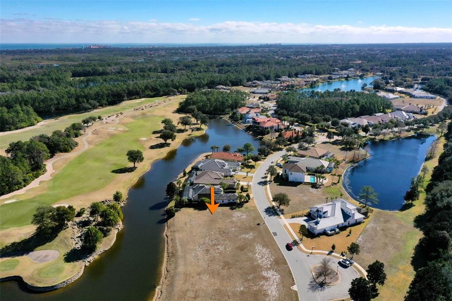 Build your dream home on this exceptional vacant homesite located at 259 Conservatory Drive in the prestigious Conservatory at Hammock Beach, a private gated golf community in Palm Coast, Florida. This desirable lot offers serene lake views and sweeping golf course views, creating a peaceful and picturesque setting. The Conservatory is home to a Tom Watson–designed championship golf course and is known for its quiet elegance, natural beauty, and upscale custom homes. Residents enjoy a secure, gated environment with beautifully maintained surroundings, while still being just minutes from the Atlantic Ocean, beaches, shopping, dining, and easy access to I-95. Whether you’re looking to build a primary residence or a luxury retreat, this property provides the perfect opportunity to design a custom home in one of Palm Coast’s most sought-after communities. No timeframe to build, allowing flexibility to plan at your own pace.
A rare opportunity to own a premium homesite with both lake and golf views in an exclusive Florida coastal community. *The property boundaries shown here are for illustrative purposes only and may not reflect the exact legal property lines. All property dimensions are approximate and should be independently verified by a surveyor