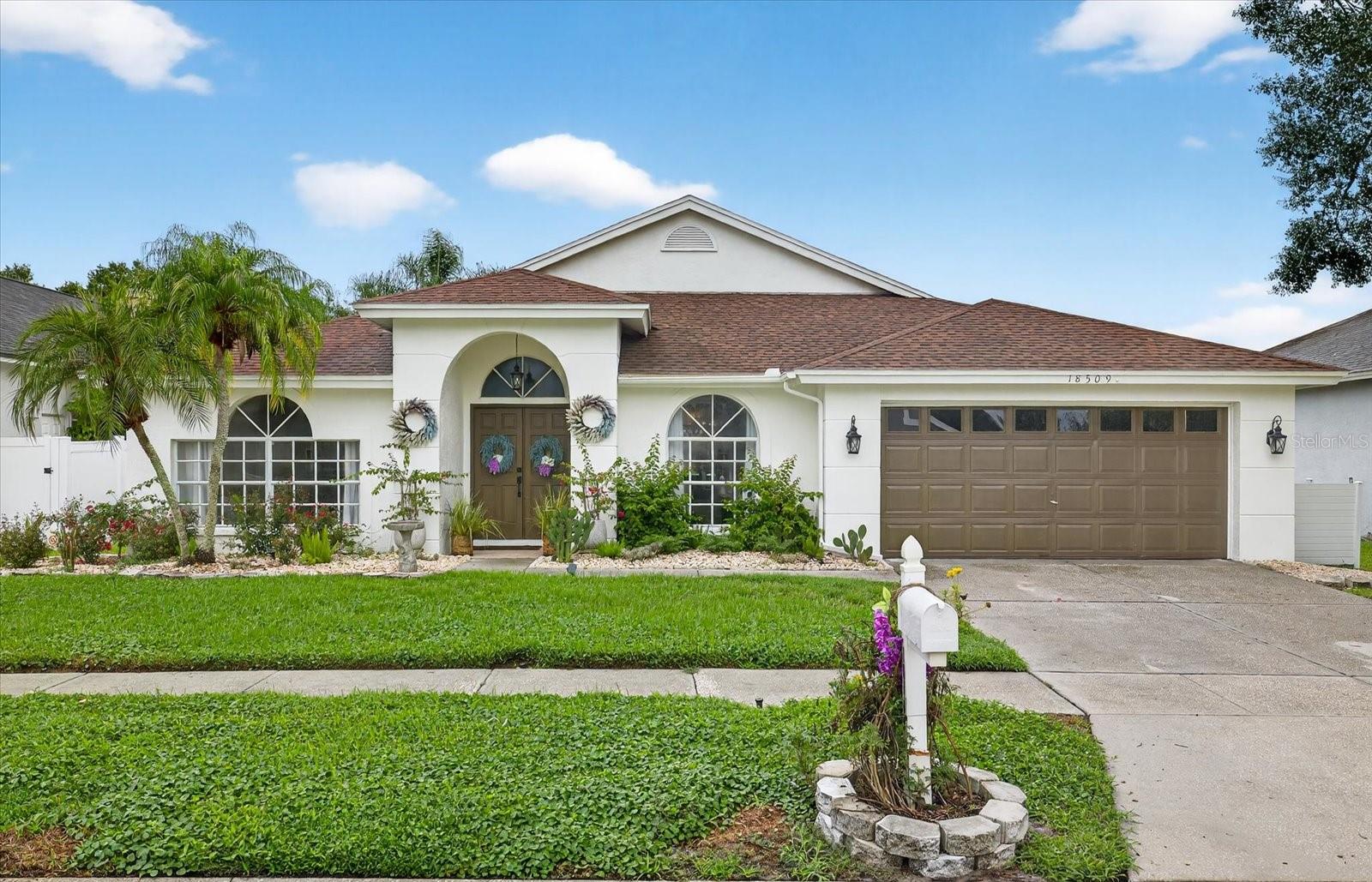 This home is right in the heart of New Tampa in the always popular Pebble Creek neighborhood, and it has no CDD. That alone makes it a rare find in this area. The home offers almost 2,000 square feet with 4 bedrooms and 2 bathrooms, plenty of room for family living or just some extra space to spread out. Inside, the main living areas have beautiful laminate wood floors and the bedrooms have fresh carpet. The kitchen has new counters, sink, and backsplash. The bathrooms have new counters and sinks, and the exterior has fresh paint with a refreshed pool deck as well. The roof is less than 3 years old, so you won’t have to worry about that anytime soon. Out back, the private pool area is exactly where you’ll want to be, perfect for soaking up the Florida sunshine or hosting friends and family. You’re also just minutes from dining, shopping, and everything New Tampa has to offer. This isn’t just a house. It’s a move-in ready home with upgrades in all the right places, in one of the most desirable neighborhoods in Tampa.