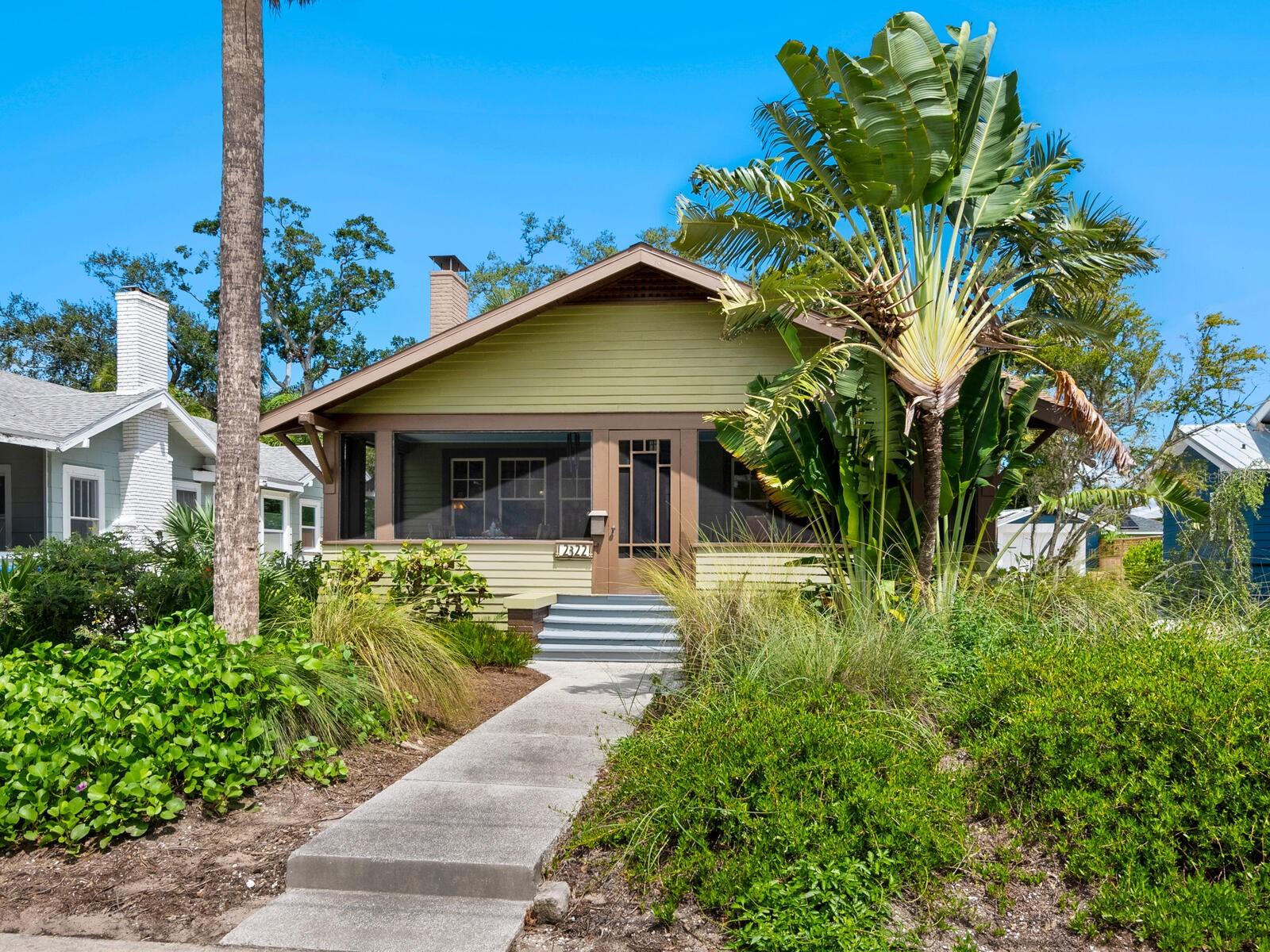 For the true Craftsman aficionado, this historic bungalow is a rare find. Painstakingly redesigned and restored by a skilled craftsman, every detail has been carefully preserved and elevated, creating a home that is as much a work of art as it is a residence. From its timeless architectural lines to the thoughtful updates, this is a treasure to behold.
The wide, welcoming front porch sets the tone for what lies within. Step inside to discover the kind of breathtaking detail that old-house lovers dream of. The kitchen has been beautifully updated with granite countertops and rich wood cabinetry, offering modern convenience without sacrificing authenticity. Almost a century of Bradenton’s history is captured in the solid hardwood floors, their patina a reminder of the stories this home has held. At its heart, the front rocking porch invites you to relax and enjoy the song of the river breezes—a space where time seems to slow down. Bungalow living is for those who appreciate simplicity and the efficient use of space, encouraging an intentional lifestyle that prioritizes what matters most. This home embodies that philosophy, providing warmth, character, and comfort in every corner.
The location is equally ideal: just a short bike ride to downtown Bradenton’s Riverwalk, with its festivals, farmer’s market, theater, library, Village of the Arts, and vibrant mix of pubs and restaurants. And when the beach calls, the white sands of Anna Maria Island are just minutes away.
Southern Living recently named Bradenton the #1 “Charming River Community”, and it is historic homes like this that bring that title to life. Don’t miss the opportunity to own a piece of history, lovingly restored and ready to be cherished for the next century.