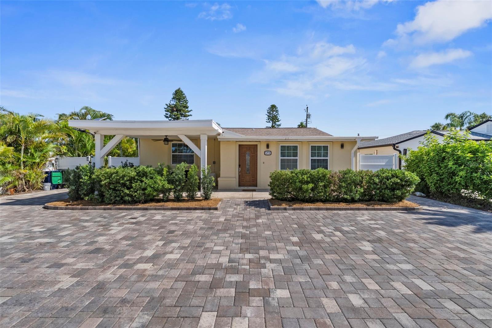 Renovated Monthly Rental in Belle Vista – St. Pete Beach. Discover the perfect coastal retreat in the sought-after Belle Vista neighborhood of St. Pete Beach. This beautifully renovated monthly rental offers the best of Florida living, featuring a spacious three-bedroom, two-bathroom main home with modern upgrades throughout. Step inside to find a bright and airy open-concept layout, complemented by contemporary finishes, updated flooring, and a fully remodeled kitchen complete with stainless steel appliances and quartz countertops. The main living area flows seamlessly into the private backyard oasis, where a sparkling pool awaits—perfect for lounging in the sun or entertaining guests. Tucked away on the property is a separate, fully renovated one-bedroom apartment, offering privacy and flexibility for guests, extended family, or a remote work setup. The apartment includes its own kitchen and bathroom, making it ideal for long-term stays.
Just a short walk or bike ride to white-sand beaches, local restaurants, and shopping, this Belle Vista gem combines comfort, style, and an unbeatable location. Whether you're relocating, on an extended vacation, or in between homes, this turnkey rental provides the ideal Florida lifestyle—all available on a monthly basis.