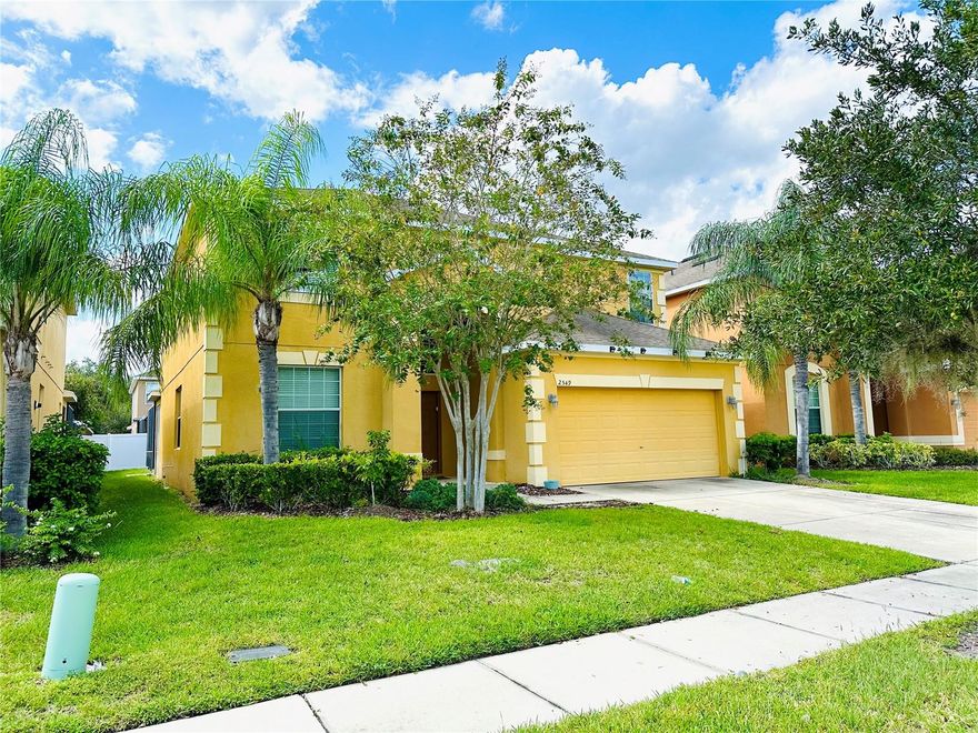 Welcome to this beautiful 6 Bed/ 4.5 Bath single family house nested in Veranda Palm, a gated community with fantastic resort amenities including loungers, kid splash pad and water slides. Conveniently located close to highway 192, it has easy access to shopping malls, variety of local restaurants, and Disney theme parks. This house features two master en-suite bedrooms on each floor, a formal dining room, and upstair loft/flex area. Massive covered and screened back patio with private swimming pool and spa are fenced for extra privacy. House is fully furnished and turn key ready or it can be vacant at your request. Schedule a private tour or check out the 3D tour available on MLS and Zillow and make this beauty your new residence...