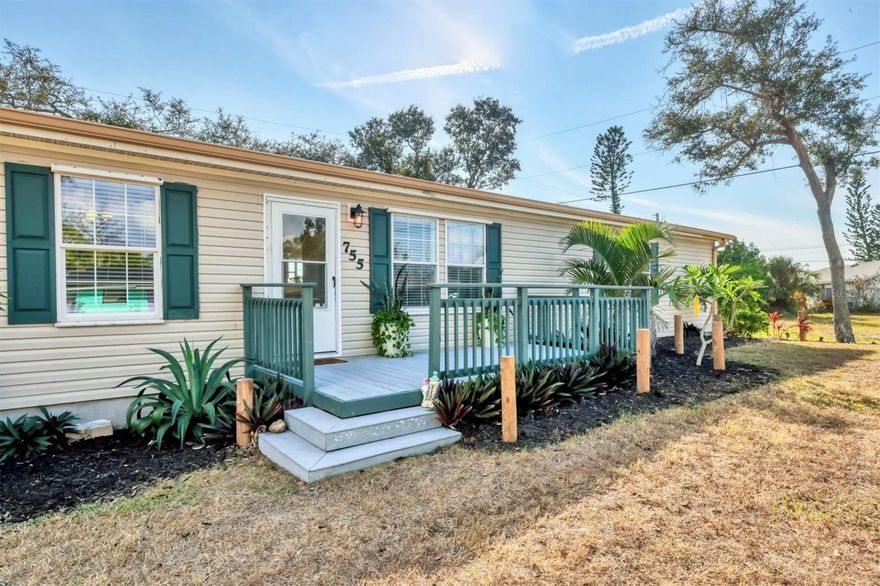 ****PRICE REDUCED****Welcome to Venice, known for its beautiful beaches and “Old Florida” charm, historic downtown and a thriving community.  Live the Florida life in this updated modern Cavalier modular home built in 2008 to Florida building codes, including Hurricane shutters.  The home features an open and split floor plan, abundant natural light, laminate flooring throughout, and neutral interior colors. The kitchen offers quartz countertops, newer stainless-steel appliances, recessed lighting, a tile backsplash, a large sink overlooking the backyard, and an island for additional workspace. The primary suite is located on the opposite side of the home from the guest bedrooms for added privacy and includes a walk-in closet with built-ins. The ensuite bathroom features dual sinks, a large walk-in shower, soaking tub, and private water closet. Both guest bedrooms have walk-in closets and convenient access to the full guest bathroom. The laundry room is located off the kitchen and provides direct access to the backyard. The backyard offers ample space to add a patio, fire pit, or pool.  South Venice residents have access to an optional private beach ferry and a boat ramp/kayak launch. Nearby amenities include Lemon Bay Preserve, Shamrock Park with dedicated pickleball courts, a playground, and access to the Venetian Waterway Park, the Legacy Trail and downtown Venice. As a resident of South Venice, you also have the option to join the South Venice Civic Association, granting access to the community boat ramp and the exclusive South Venice Beach Ferry, offering a truly unique coastal lifestyle. This home delivers convenience, comfort and adventure in one beautiful package!  Also, no HOA or CDD fees!