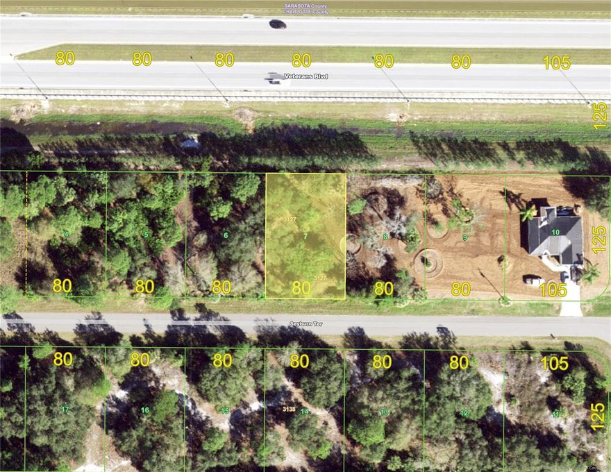 Great location for those who want easy access to the Port Charlotte mall, shopping, restaurants and I-75. This wooded lot backs to a greenbelt and is just next to an improved property with tree plantings. This is a developing area where homes will also be newer, so it's a nice place to build. Port Charlotte and nearby North Port (just across Veterans) offer many benefits that enhance Suncoast living from river beaches to numerous parks and tourist attractions.