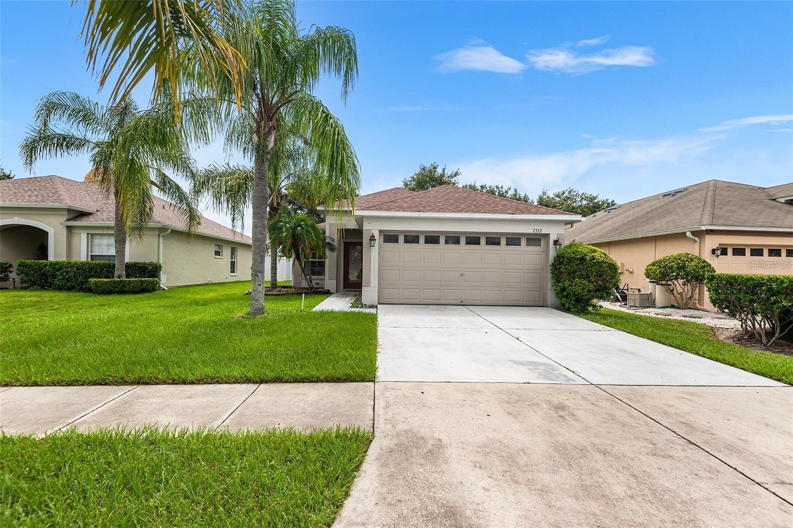 Discover the perfect blend of comfort and serenity in this stunning waterfront home nestled in the desirable Bridgewater community of Wesley Chapel, where beautiful pond views greet you from the expansive paver back patio. Step inside to a thoughtfully designed 3-bedroom, 2-bathroom floor plan featuring an oversized kitchen equipped with sleek stainless steel appliances and elegant granite countertops, ideal for culinary enthusiasts. The luxurious master suite boasts an ensuite bathroom with a refreshing walk-in shower and a spacious walk-in closet for ultimate convenience. The spacious living room offers breathtaking views of the pond in the backyard, creating a peaceful retreat, complemented by a separate dining space for entertaining family and friends. Families will appreciate the excellent school district, and the prime location places you just a short distance from an abundance of shopping, dining, and entertainment options, including the upscale Tampa Premium Outlets, the vibrant KRATE container park, and the resort-like Epperson Lagoon.