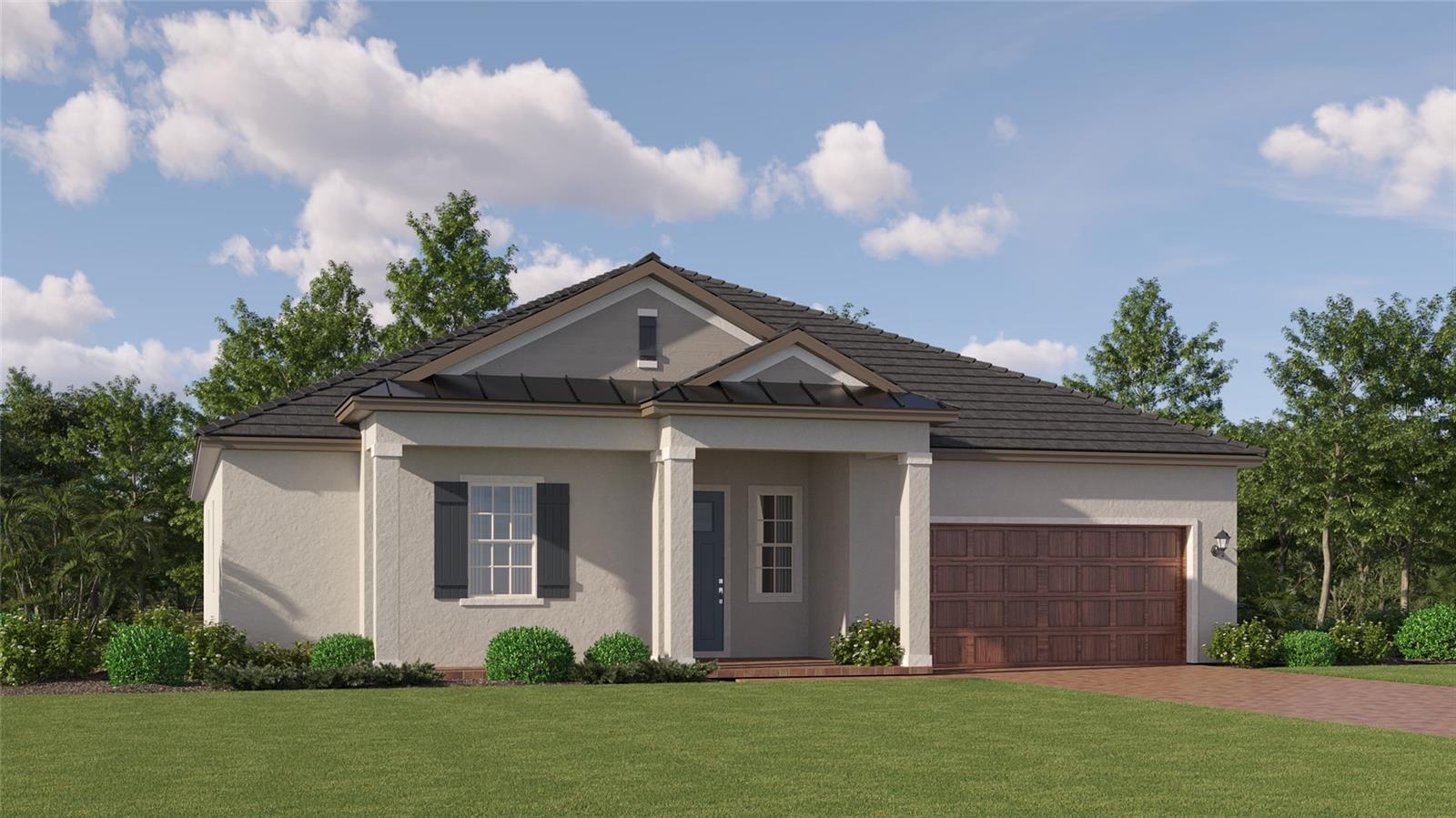 Under Construction. BRAND NEW HOME!! - “One of Tampa Bay’s best Active Adult Lifestyle Communities” This spacious single-story emphasizes convenience with a versatile flex room that adapts to the homeowner’s hobbies, as well as an open floorplan among the kitchen, family room and dining room with access to a spacious covered patio. Adjacent to this space, is the expansive owner’s suite, which features an oversized walk-in closet. An additional bedroom with a private bathroom is perfect for guests. Nestled in the quiet city of San Antonio, FL, Mirada is a masterplan community with new single-family homes and villas for sale, exclusively for active adults aged 55+. Mirada Active Adult includes a private multi-million-dollar resort-style amenity center with a pool, sports courts, and clubhouse. All residents of Mirada will enjoy special benefits at the 15-acre Mirada Lagoon. The Lagoon is the largest in the nation and sits at the heart of Mirada, delivering a beach lifestyle with swimming, kayaking, paddleboarding and playing in the sand. The community is connected via multi-modal paths and nature trails for walking and biking in an area known for its bird watching and native flora and fauna. Mirada is minutes from I-75, placing it a short drive from downtown Tampa. Interior photos are from the actual model built.