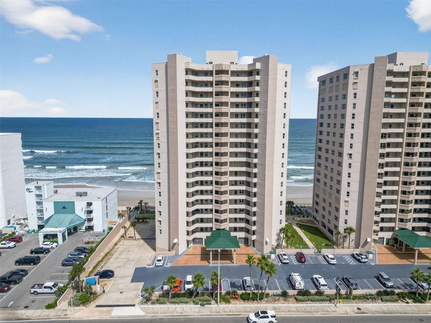 Welcome to your dream retreat on the breathtaking shores of the Atlantic! This spacious 3BR, 3BA oceanfront haven has 2,072 sq. ft. of beautifully designed living space, offers the perfect blend of comfort, style, and coastal charm with beach access. What truly sets this condo apart from others in this complex is its expansive, designer-updated kitchen. Enjoy an additional 9 ½ feet of extended granite countertops and cabinetry, with premium features like a built-in under-counter mixer lift, pull-out spice racks, and deep storage drawers. A stunning backsplash and extended counter space make hosting a breeze. The kitchen flows effortlessly though the dining and living room onto your private oceanfront balcony where you can bask in unobstructed views and the sounds of the waves. Thoughtfully chosen tile and luxury vinyl plank flooring throughout ensure easy maintenance with a sophisticated touch. Recent upgrades include a new coastal A/C compressor (2024), tankless water heater,

microwave, and room-darkening shades in the primary suiteplus many more thoughtful touches!
The primary suite is a true retreat, with its own private bath, direct balcony access, and, of course, those incredible ocean views. Both guest bedrooms are generously sized, each with ensuite bathrooms and convenient access to the kitchen.
Resort-Style Amenities Galore!
Living here means indulging in top-notch amenities, including:
Two oceanfront pools & spas
Clubhouses, gym, and game rooms,
Electric hurricane shutters on east and western windows for peace of mind. This turn-key, beachfront paradise is waiting for you! Sun, sand, and serenity - what more could you ask for?
All information is believed to be accurate, buyer should verify.