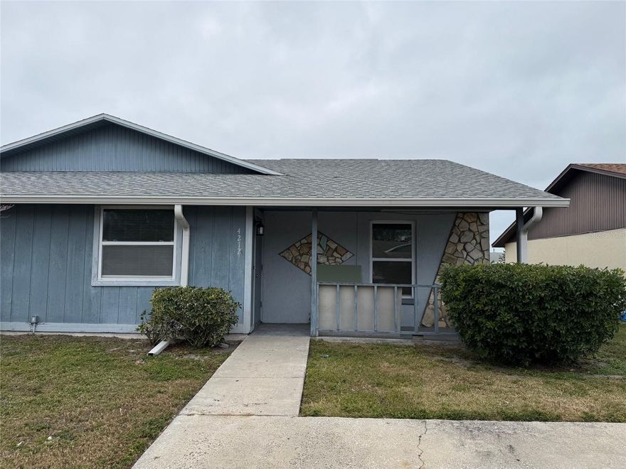 Great west side investment property. The condo is on a lake and the condo fee is $370 a month which includes lawn maintenance, outside paint/exterior (not windows), roof and building insurance.  Great location near shopping, bus routes, gulf beaches and not located in a flood zone. No short term rentals. One year minimum lease.