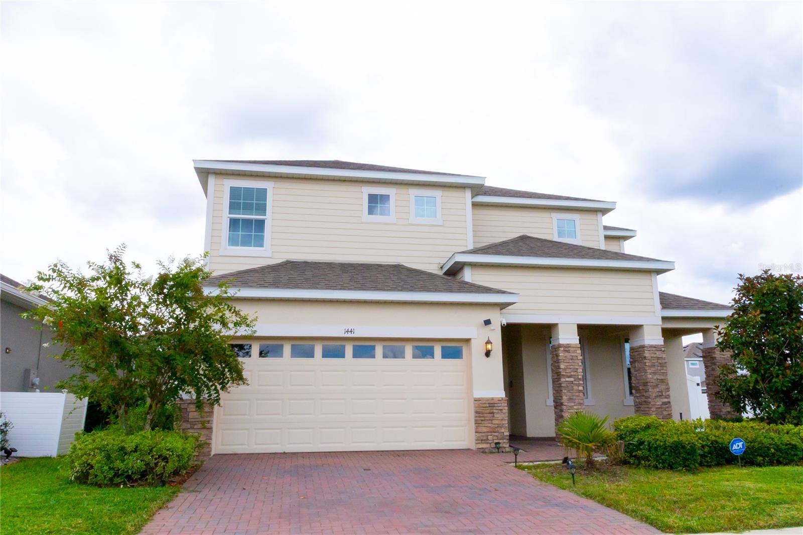 MOTIVATED SELLER! Welcome to this stunning 5-bedroom, 4-bath SMART home built in 2021, located in the highly desirable Redbridge Square community! This home also features a dedicated office with sliding doors and ample space to be used as a 6th bedroom. Every detail was thoughtfully designed, with upgrades that make this home truly shine. The first floor boasts elegant marbled tile throughout, a chef’s kitchen with quartz countertops, solid wood cabinets, custom hood vent, oversized pantry, and smart appliances — all controllable from your phone via the “SmartThings” app. Central A/C is also fully integrated with the “Resideo” app.
The first floor includes a spacious bedroom and full bath, perfect for guests. Upstairs, you’ll find upgraded laminate flooring, a large bonus living area, four additional bedrooms, and three bathrooms with quartz countertops. The luxurious primary suite offers a walk-in closet, dual vanity, and stand-alone shower with private water closet.
Additional features include LED lighting throughout, a custom laundry chute from the second floor, a 3-car garage, and a fully fenced backyard. Enjoy the Florida lifestyle with the added outdoor summer kitchen — perfect for entertaining! Solar panels keep energy costs low and add incredible value.
Community amenities include a pool and park just steps away. Located only 25 minutes from Disney World, this home combines luxury, convenience, and efficiency. Furniture and décor are negotiable. Schedule your private showing today.