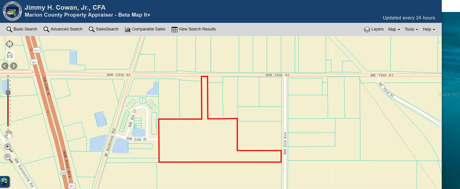 This development is ideal for large lots and wooded natural areas. The surrounding neighborhood is low density moderate executive homes. The seller-builder says utilities are brought near the edge of the parcel. The partners had some plans and site surveys completed twenty years ago, and haven't proceeded on this project due to a retiring partner. The remaining seller is a wealth of knowledge. According to seller the city of Ocala currently prefers a lower density 8-10 lot project, with the 71 feet ingress off NW 35th street as an acceptable variance. Although the R3 zoning allowed 12 units per acre, recent prospects couldn't get that density past approval. The seller says he predicts the 8-10 parcels would work from city comments last year, and a couple low spots fit in better with that plan. Previous buyers estimated eight usable acres, and the remaining 6 acres for natural space and detention area. one seller partner Jeff is a builder in the area and may like to discuss the homebuilding phase of development. Buyer should verify everything important to buyer. Ocala Florida is influenced by a large equestrian community in the area. And spacious homesites are popular! The growth, the expanding economy, distribution, and National businesses moving to the area create opportunity for developers, employments and need for residential projects. The high school is wlking distance down NW 2nd Ave. Other amenities close by.