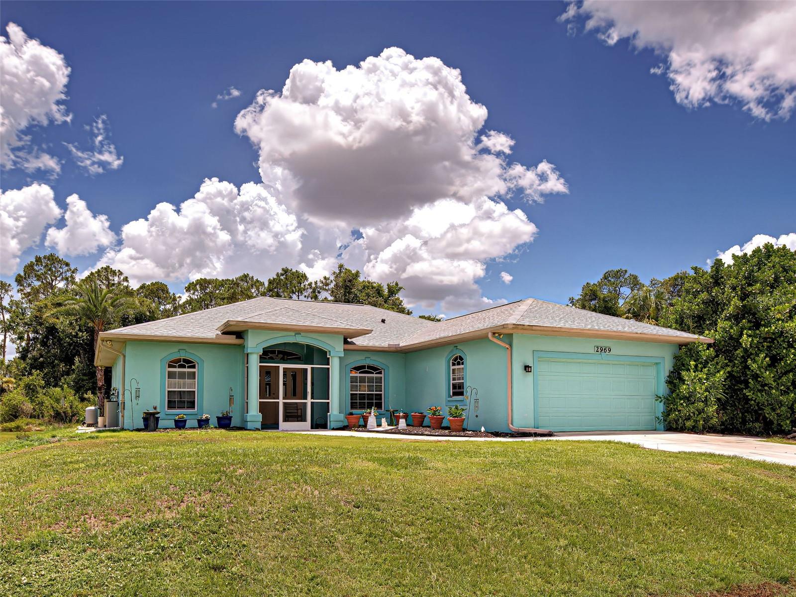 QUALITY SURROUNDS YOU IN THIS SPACIOUS WINDERMERE-BUILT POOL HOME ON ALMOST 1/2 ACRE IN PRIME LOCATION ON QUIET STREET MINUTES FROM ALL AMENITIES! Includes a large AC'd and insulated wood-working shop with workbenches (woodworking tools negotiable)! Light, bright, open GREAT ROOM plan, with split bedroom layout. Formal dining room plus separate breakfast nook. Plenty of cabinet and counter space in kitchen plus a pantry and large breakfast bar. NEW microwave and dishwasher! The living room is open to the kitchen and formal dining room and has pocket sliders to the pool. Oversized master suite with walk-in closets, dual sinks, garden tub, large shower and access to the lanai and pool area! Unique pool design provides extra space around the pool for lounging or sunbathing. Private patio. Fully fenced yard! NEW roof (7 months). NEW pool screen and awning! Washer & dryer 4 years old. Stove 3-4 years old. Artesian well! Culligan water softener system. RO under kitchen sink! Security system and motion sensors. Smoke detectors throughout, including garage. Gutters all around. $3K just expended on well. Septic tank pumped 1-1/2 years ago. Hurricane garage door. Flower pots STAY! Mulch beds have weed barrier! NOT IN A FLOOD ZONE, NO HOA or CDD, NO DEED RESTRICTIONS!