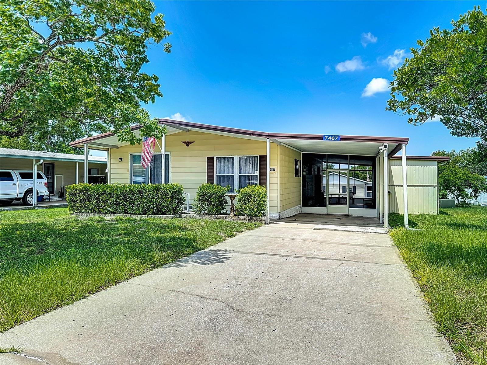 Don't miss out on this fantastic opportunity to own a move-in ready 2-bedroom, 2-bathroom home in the sought-after 55+ High Point community! This cozy home spans 1,056 square feet, providing just the right amount of space for comfortable living without the hassle of excess room to maintain. Recently updated flooring and bathroom vanities add a modern touch to the interior. Enjoy the convenience of an inside washer and dryer, along with an oversized storage area inside the screened side patio. High Point community boasts a low HOA and offers you the flexibility to create a retirement lifestyle that suits your preferences, whether you prefer a fun-filled or relaxing environment. Don't let this opportunity pass you by!