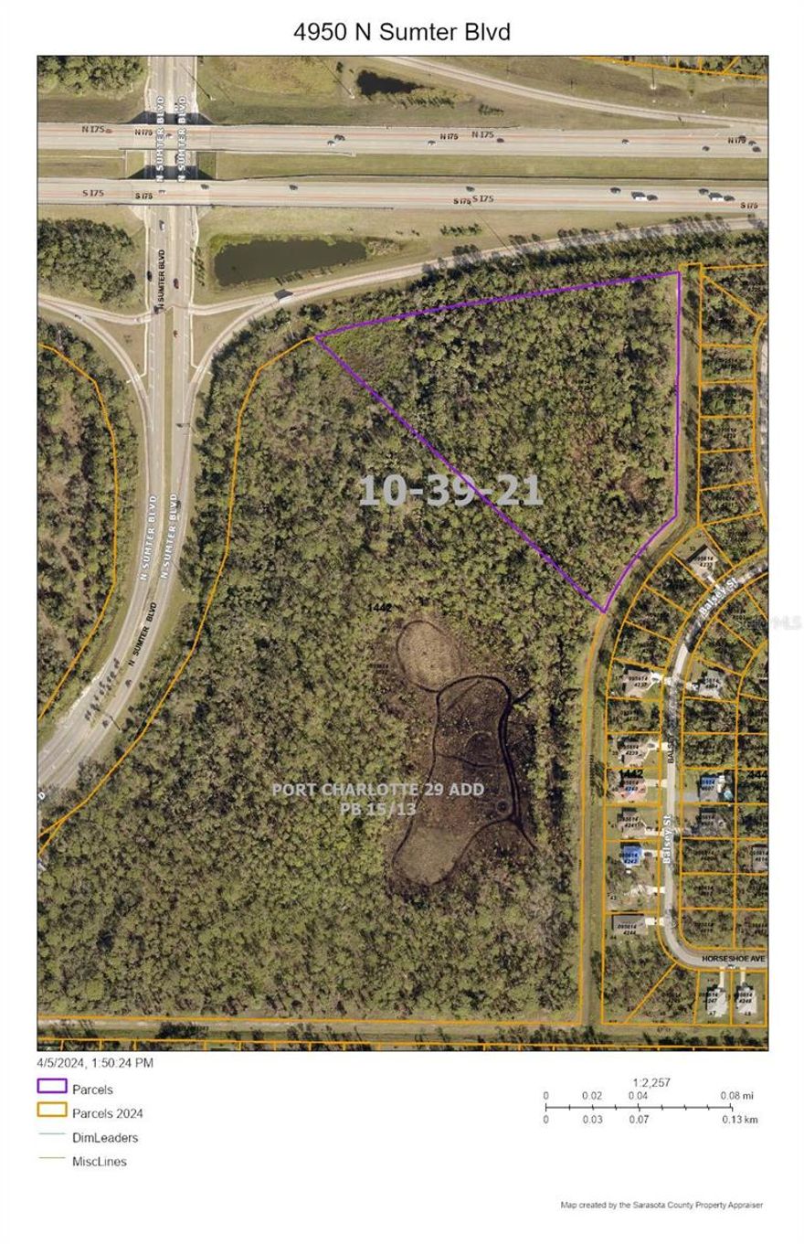 This is 9.01 Acres ( more or less ) of vacant land at the southeast quadrant of the intersection of I-75 and N Sumter Blvd in North Port. This property is adjacent to the proposed Sarasota Memorial Hospital on the same Tract ( A ). There is also a fifty (50) foot wide relocatable access easement to this property from Sumter Blvd.. There are many possible uses for this property. The current zoning is PCDN--Planned Community Development. Don't Delay, Call Today!