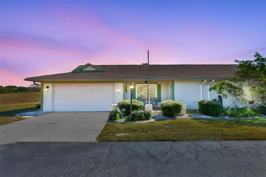 Welcome to the heart of Sun City Center! This beautifully maintained and unique Deadham home features 2 bedrooms, 2 bathrooms, and 1,516 sq. ft. of comfortable living space in one of Florida's most desirable 55+ communities. Enjoy peace of mind with a new roof and hurricane-proof windows. The home stands out with its eat-in kitchen, updated with granite countertops, new cabinetry, stainless steel appliances, a reverse osmosis water system, tile flooring and hard wood flooring  and solar tubes for natural lighting. The thoughtful split floor plan provides privacy and flow, while the spacious living area opens seamlessly to the dining space and kitchen. Off the kitchen you have a family area with sliding glass doors and sidelights that lead to an expansive screened lanai overlooking the lush green views, perfect for morning coffee, grilling, entertaining, or simply relaxing. The primary suite offers two closets and a large, renovated ensuite bathroom. Another highlight is the garage equipped with 220V service, offering flexibility for EV charging, workshop tools, hobby projects, or future upgrades. With no carpet to remove and abundant natural light from windows and solar tubes, this home is bright and airy. MOVE IN READY!  Sun City Center provides a vibrant lifestyle with golf courses, swimming pools, fitness facilities, social clubs, and recreation centers within a short golf cart ride, while restaurants, shops, medical centers, and the beaches and cultural attractions of Tampa Bay are all just a short drive away. This home perfectly combines comfort, community, and convenience, capturing the best of easy Florida living in a friendly and active setting.