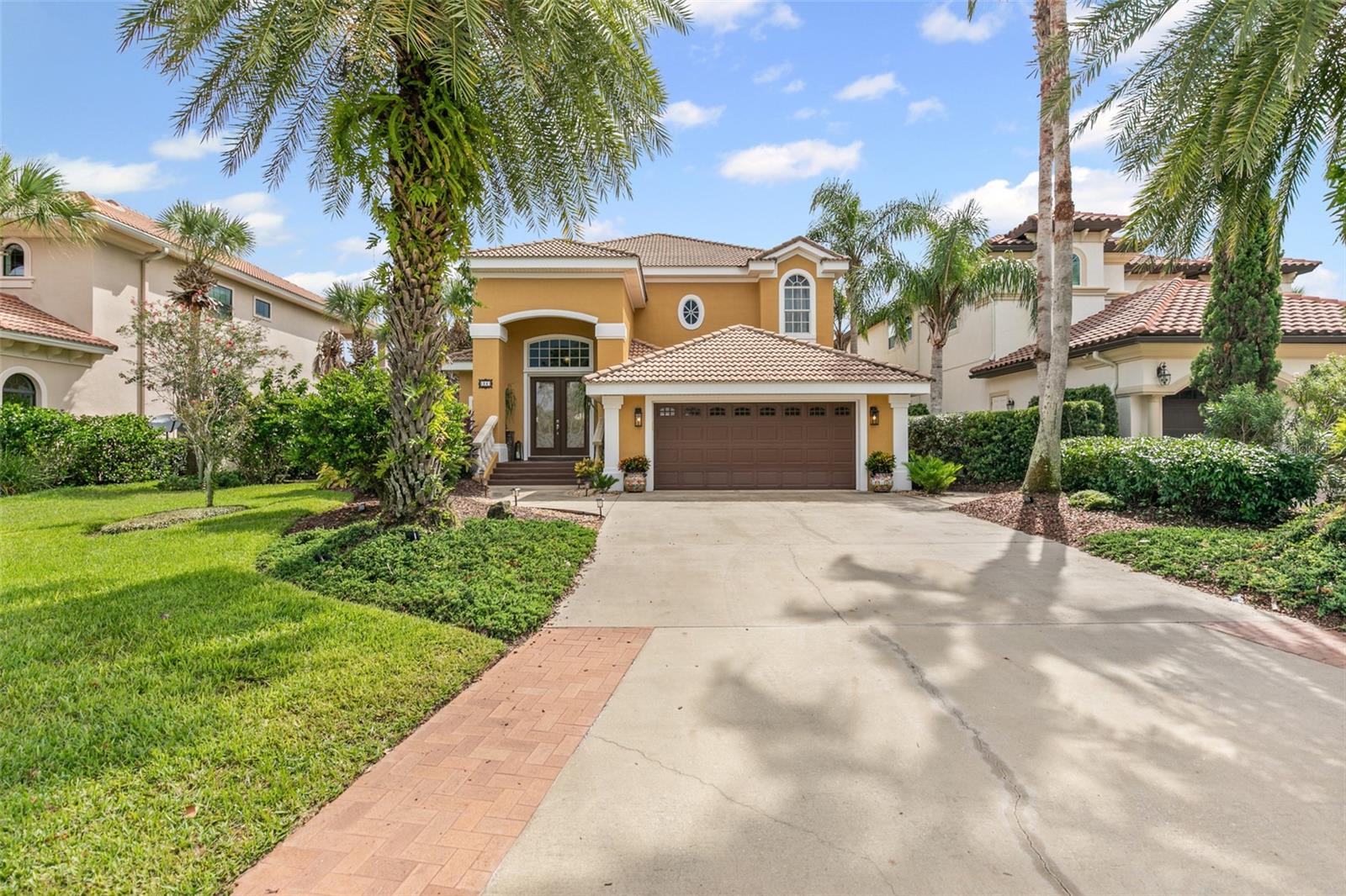 This property blends style, functionality and lifestyle. Elegant Mediterranean design with serene location with golf course and water views. This 4 bedroom 3 -1/2 bath home is built on a cul de sac street. Infinity pool overlooking lake. Huge primary bedroom located on 2 floor with balcony overlooking pool, lake and golf course. Plenty of room for family or guests. HOA fee includes lawn maintenance.Natural light makes this a bright and airy house. 3 bedrooms with their own en suite bathroom. 4th bedroom can be used as a bedroom or office with 1/2 bath. Laundry located on second floor . Big kitchen with new appliances and 2 large pantries. 2 car garage with room for work area. Walk to the unspoiled beach just 0.4 miles away or join the Hammock Beach Resort with 2 renowned golf courses, 9 pools, clubhouse, 5 restaurants, pickleball. Tennis courts, spa, fitness center. Great vacation home or make this your primary home to find yourself living the vacation lifestyle. Just 30 minutes to historic St Augustine or 30 minutes to Daytona Beach Don’t miss out on this special home within the Ocean Hammock Gates.